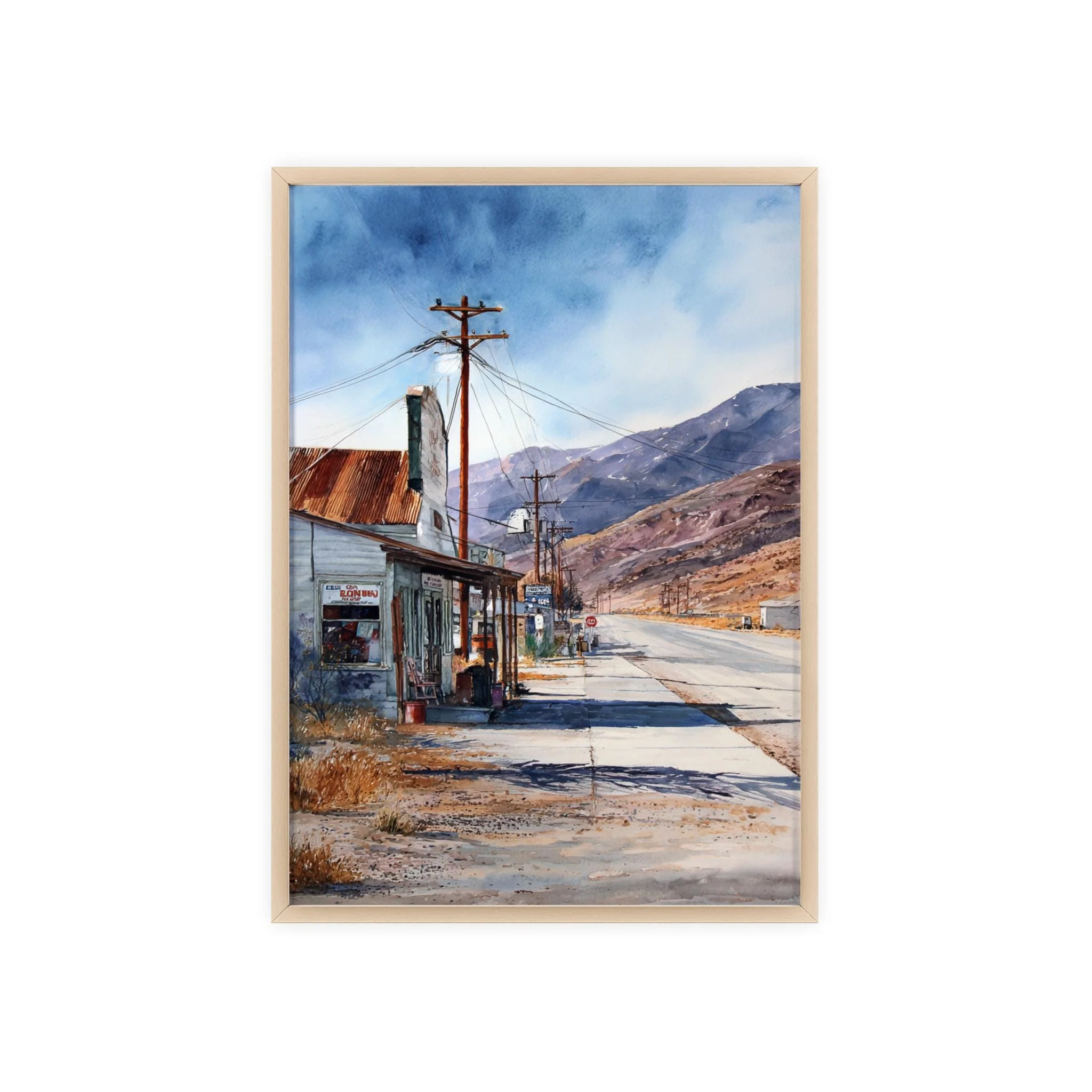 Death Valley, USA – Watercolor Art Print - Image 7