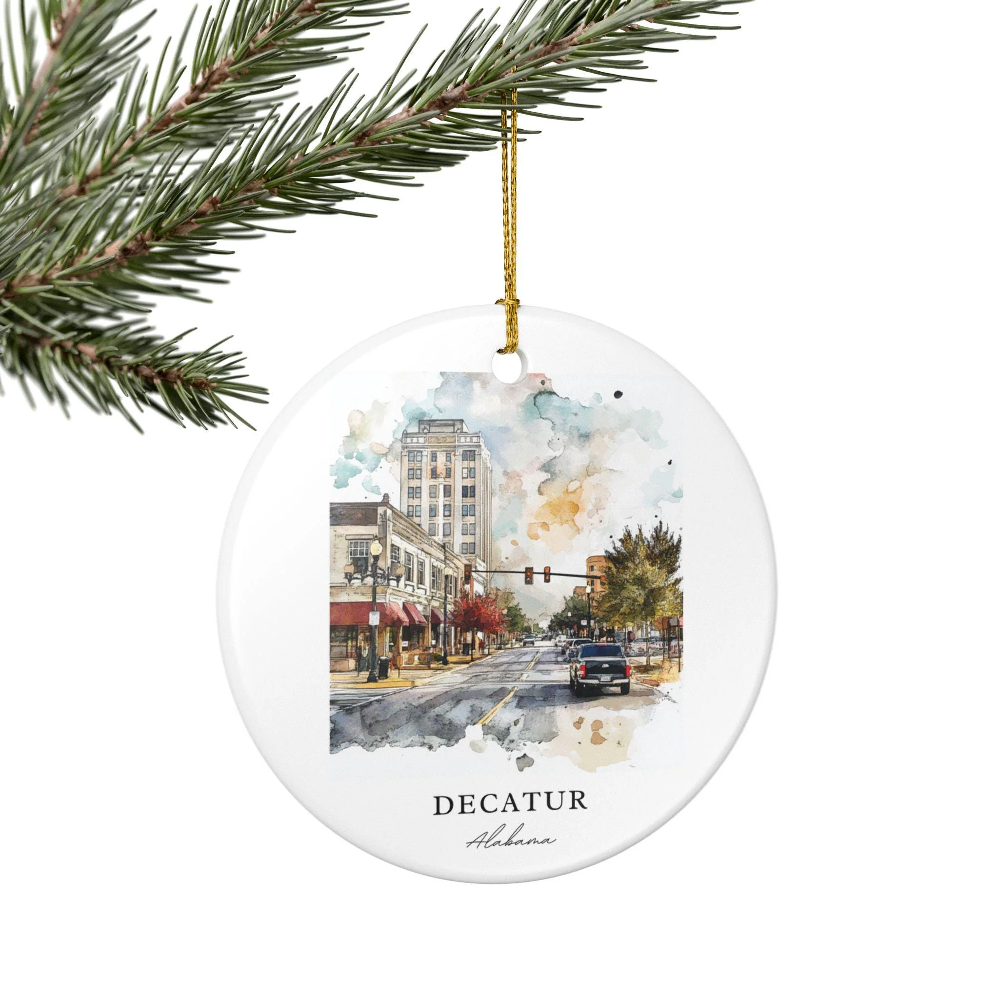 Decatur AL Ornament: Unique Decatur Alabama Souvenir, Alabama Xmas Decor, and Authentic Decatur Alabama Gift - Image 5