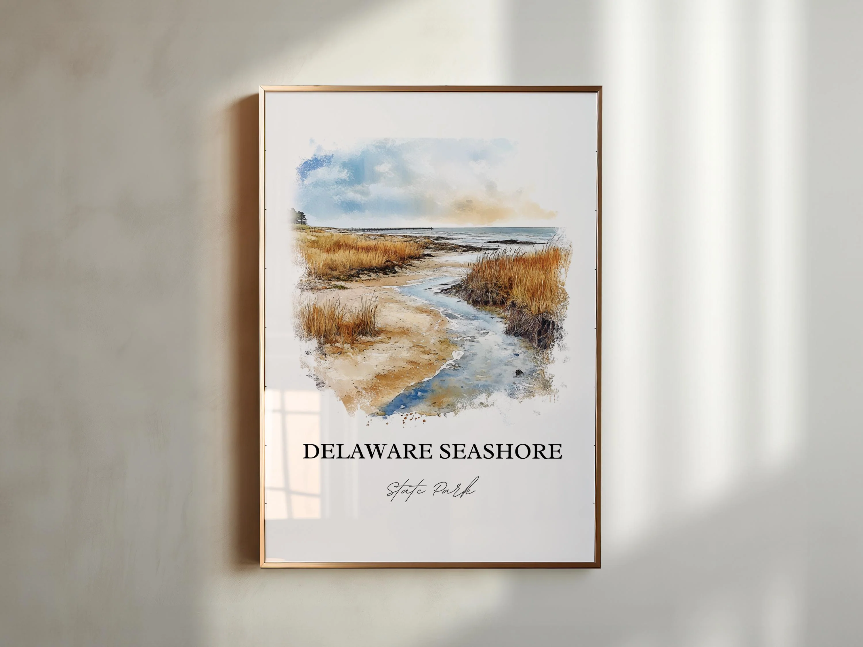 Delaware Seashore State Park, USA – Watercolor Art Print - Image 6