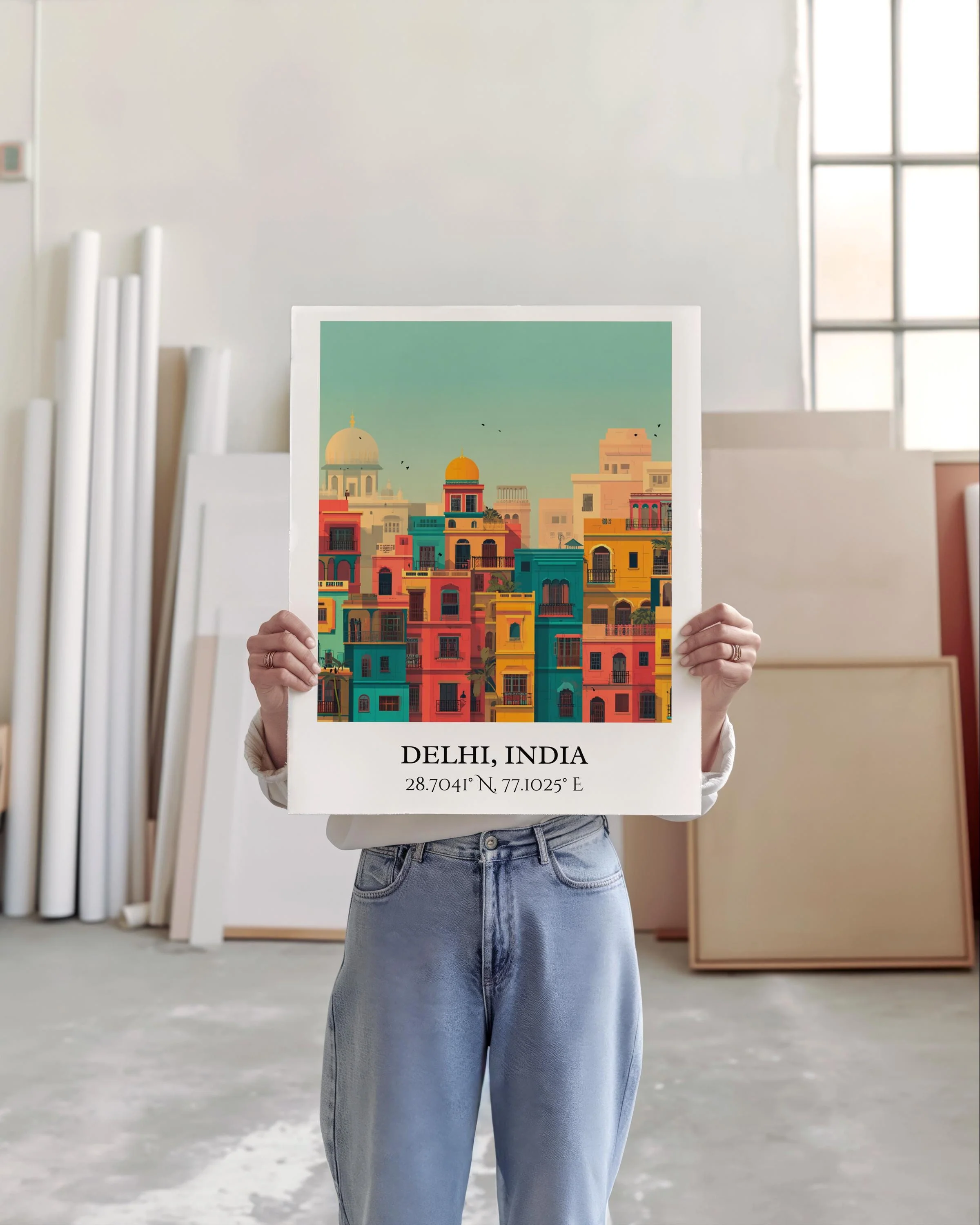 Delhi, India – Watercolor Art Print - Image 4