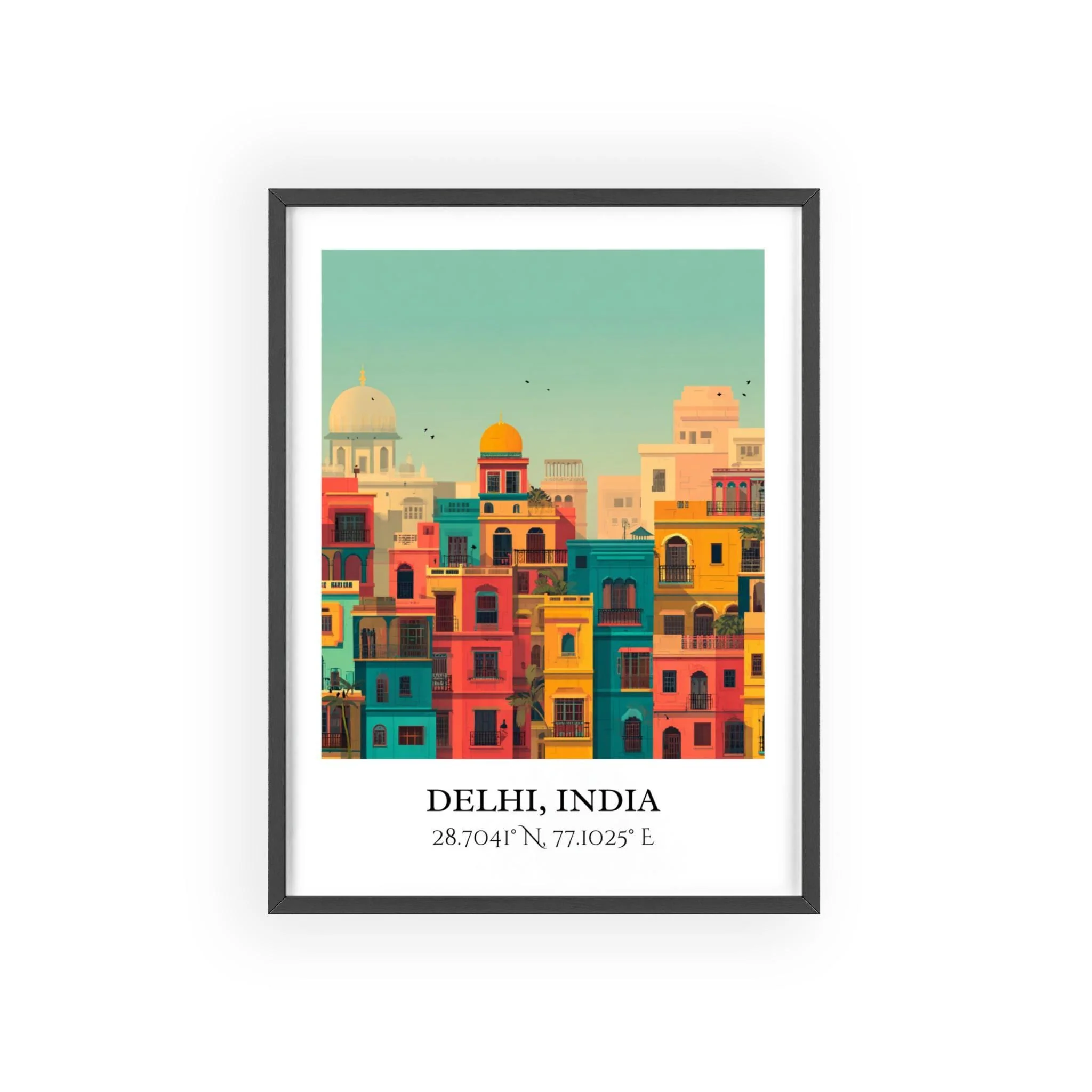Delhi, India – Watercolor Art Print - Image 7