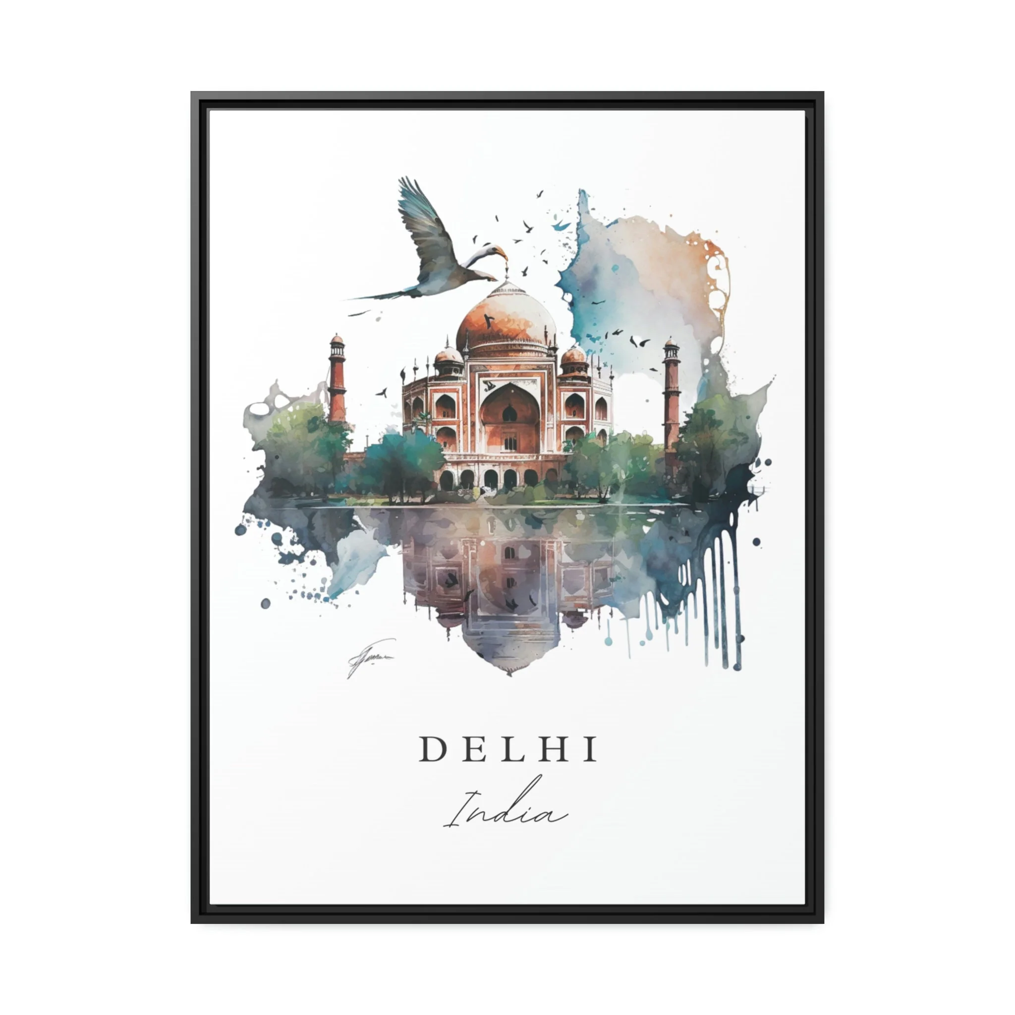 Delhi, India – Watercolor Art Print - Image 6