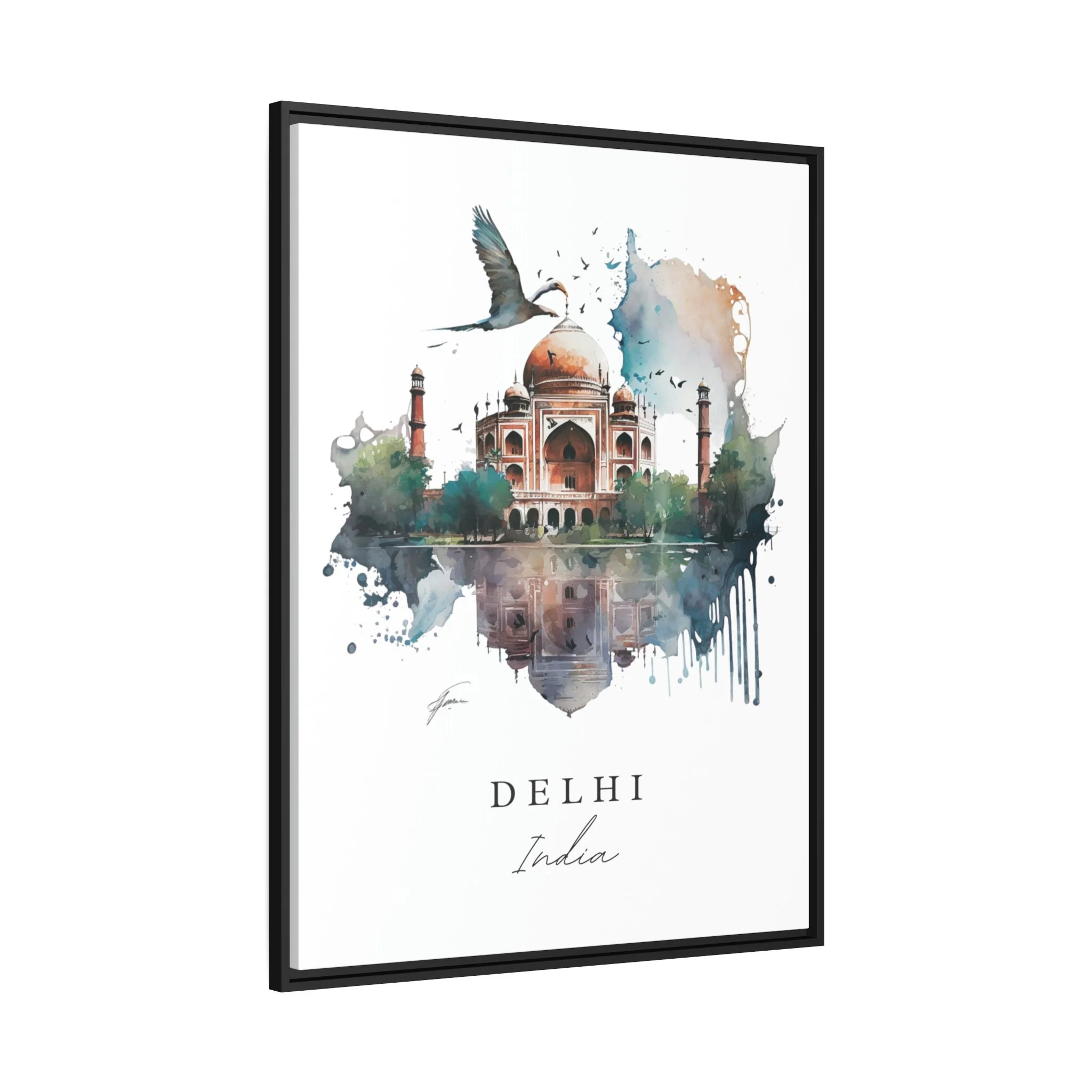 Delhi, India – Watercolor Art Print - Image 7
