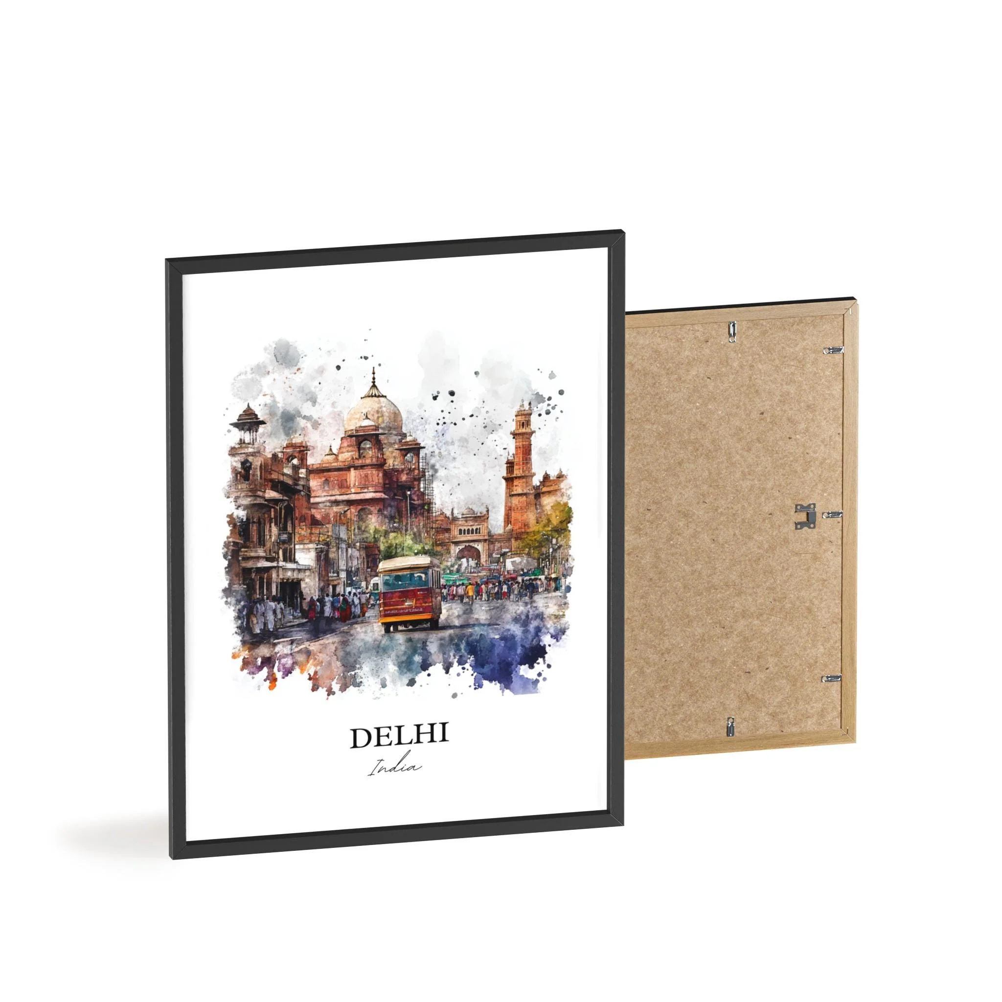 Delhi, India – Watercolor Art Print - Image 7