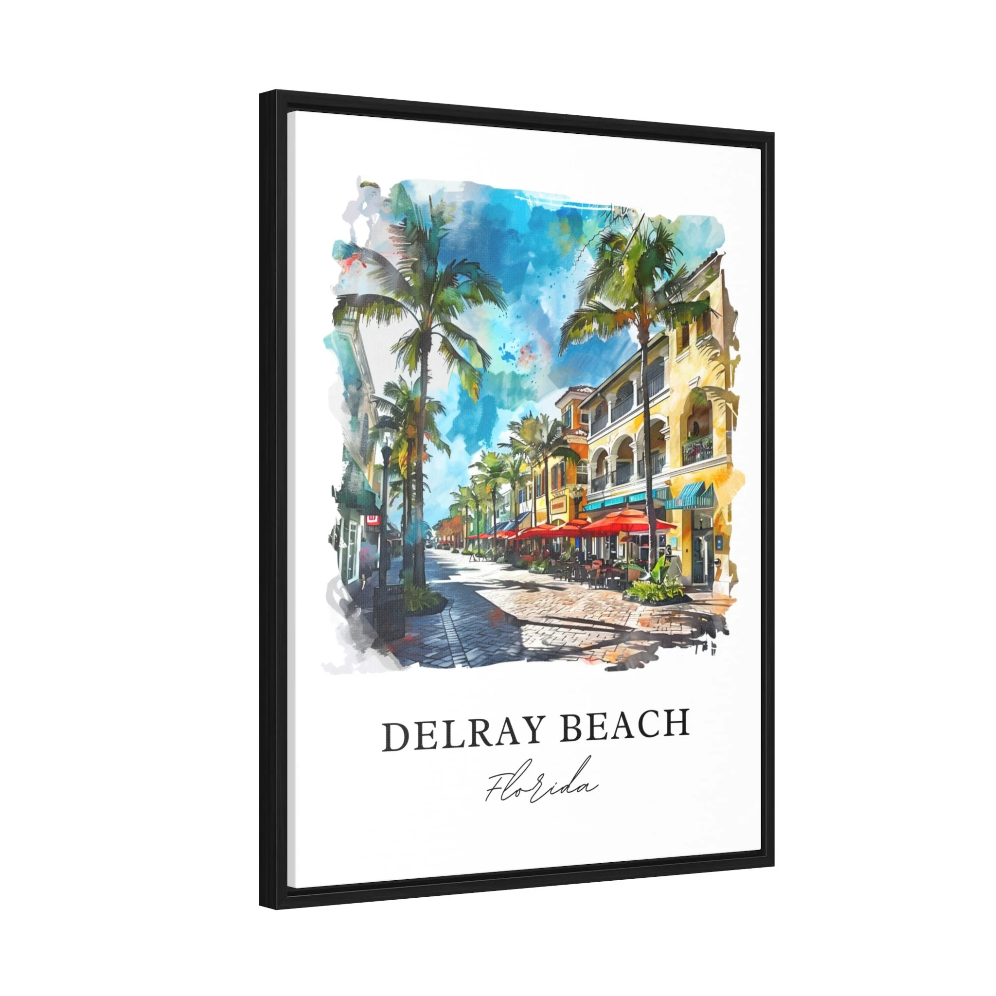 Delray Beach, Florida – Watercolor Art Print - Image 6