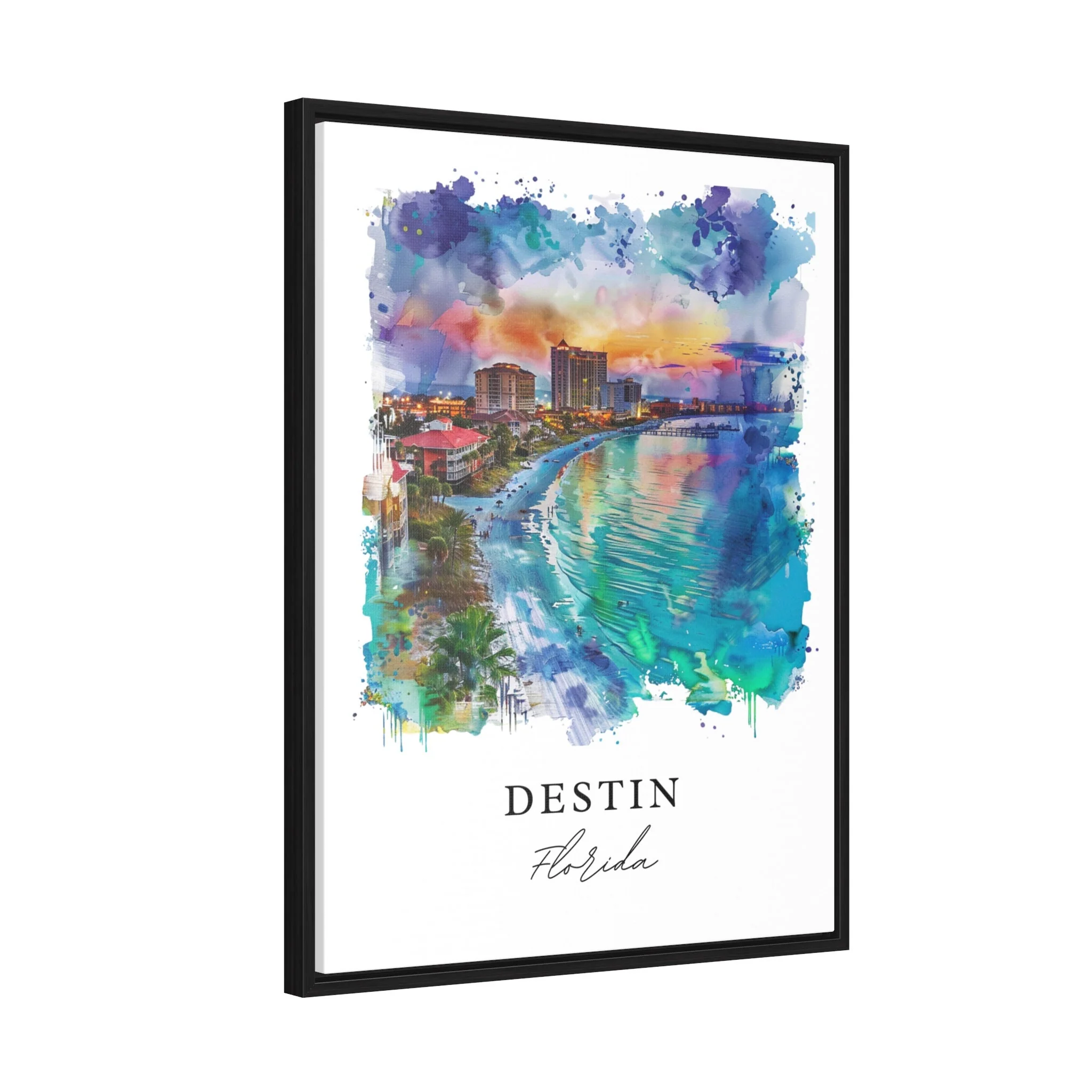 Destin, Florida, Florida – Watercolor Art Print - Image 6