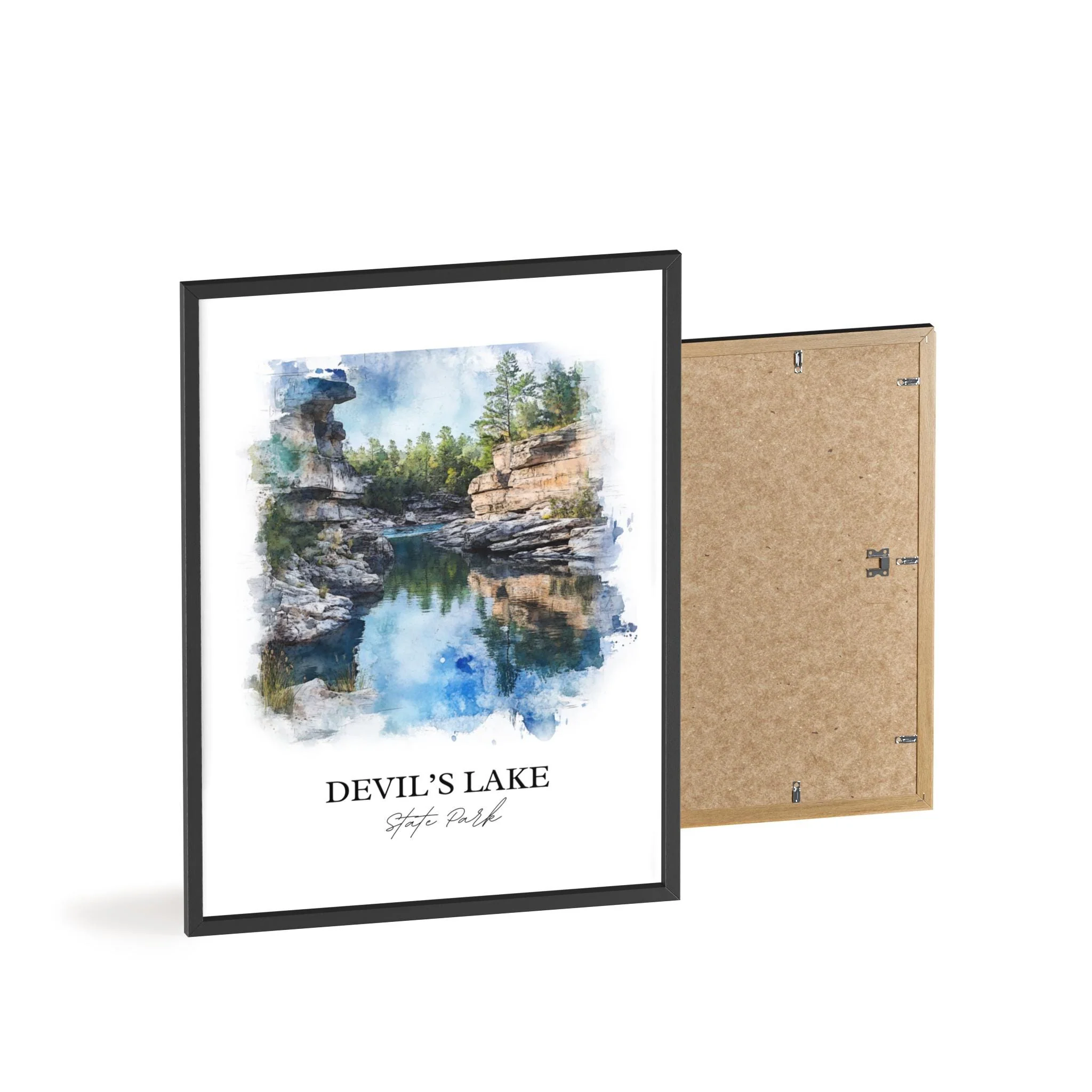 Devils Lake State Park, USA – Watercolor Art Print - Image 8
