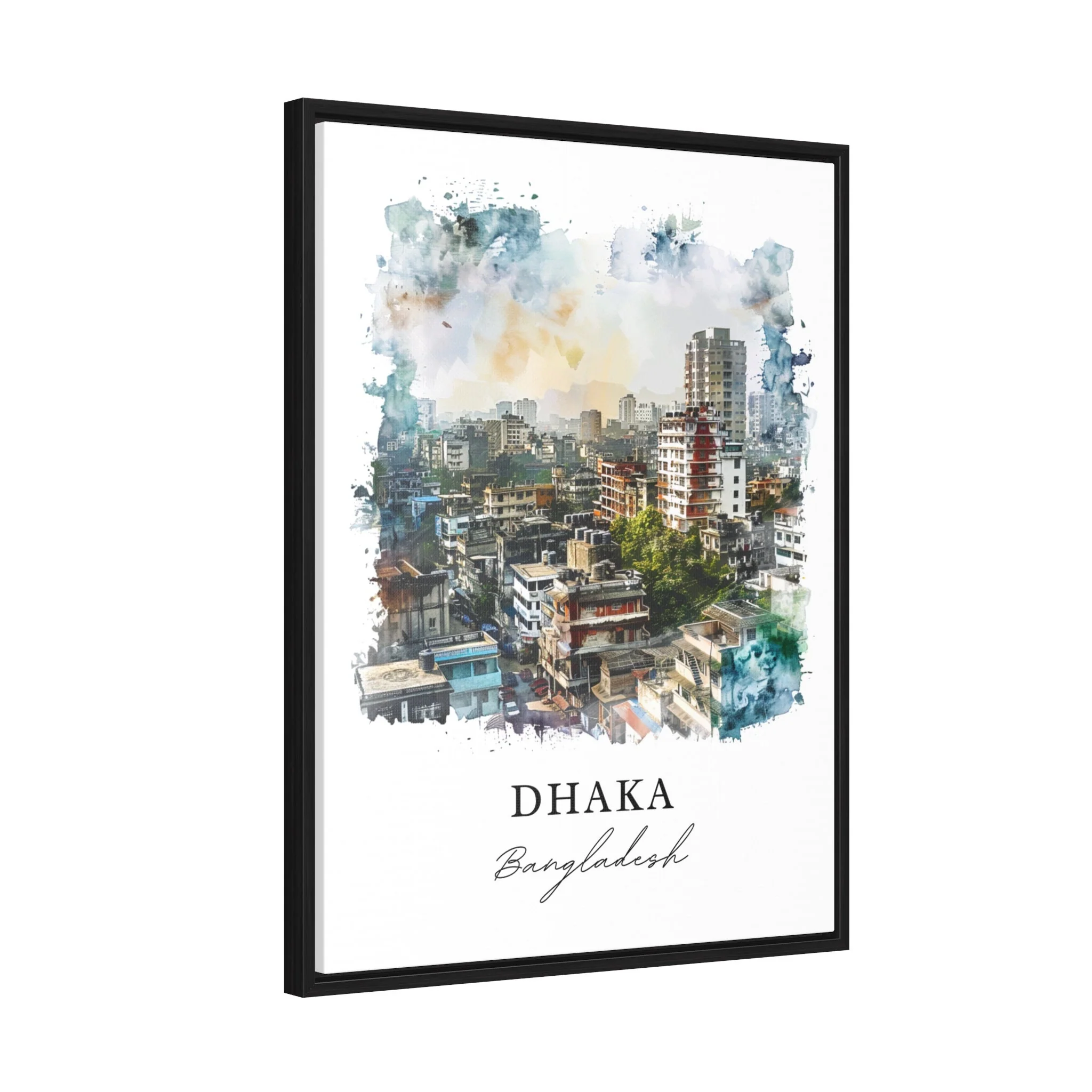 Dhaka, Bangladesh – Watercolor Art Print - Image 6