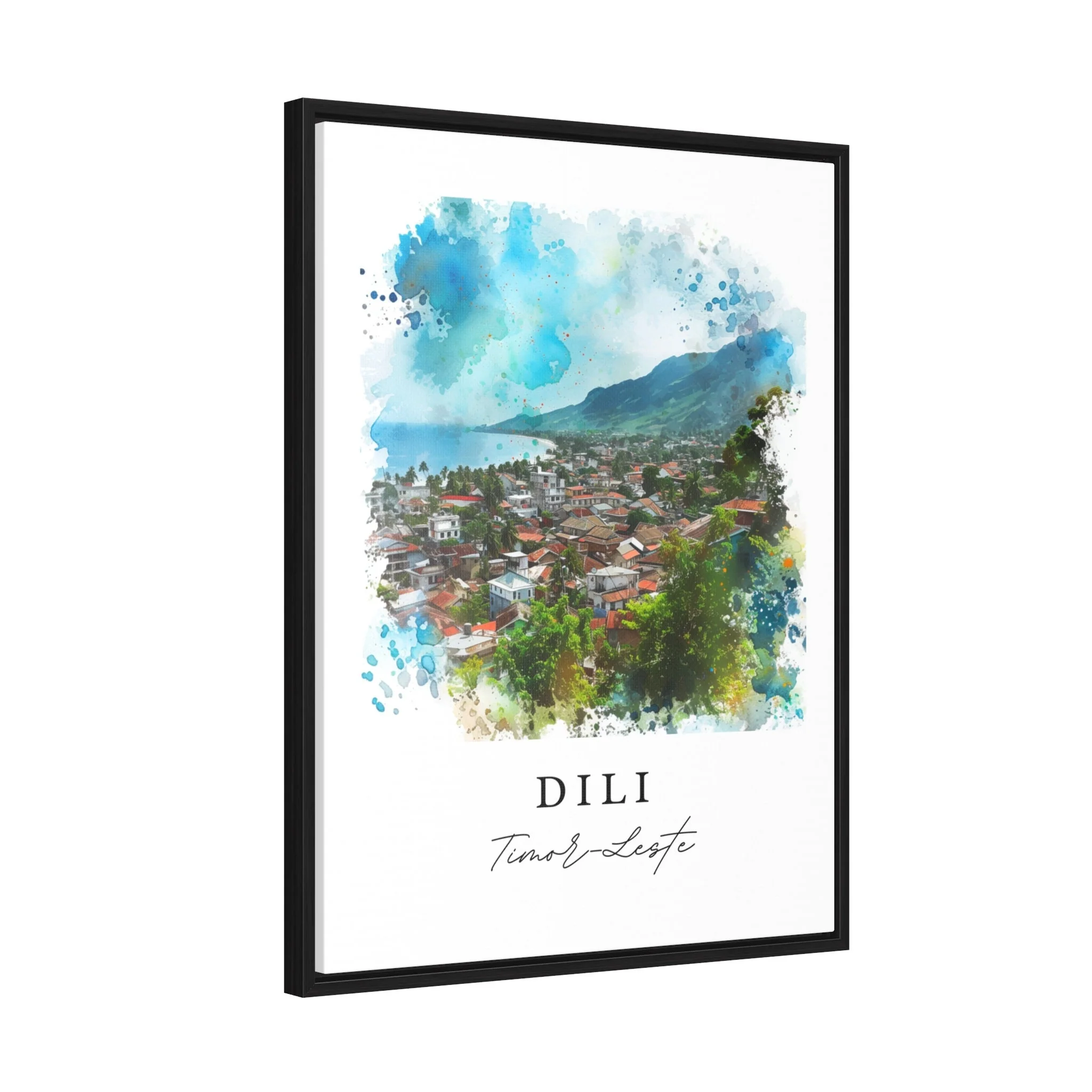 Dili, Timor-Leste – Watercolor Art Print - Image 7
