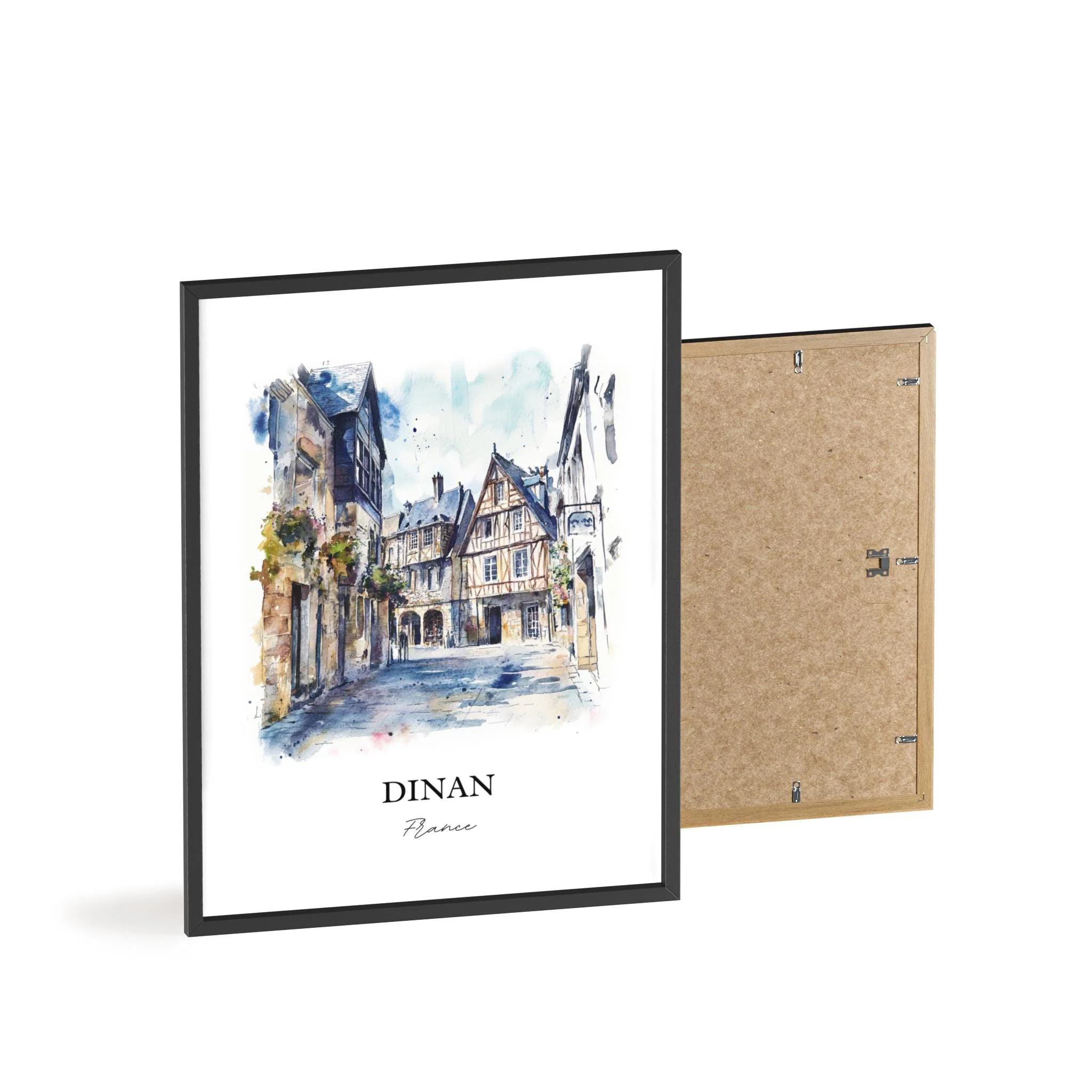 Dinan, France – Watercolor Art Print - Image 8