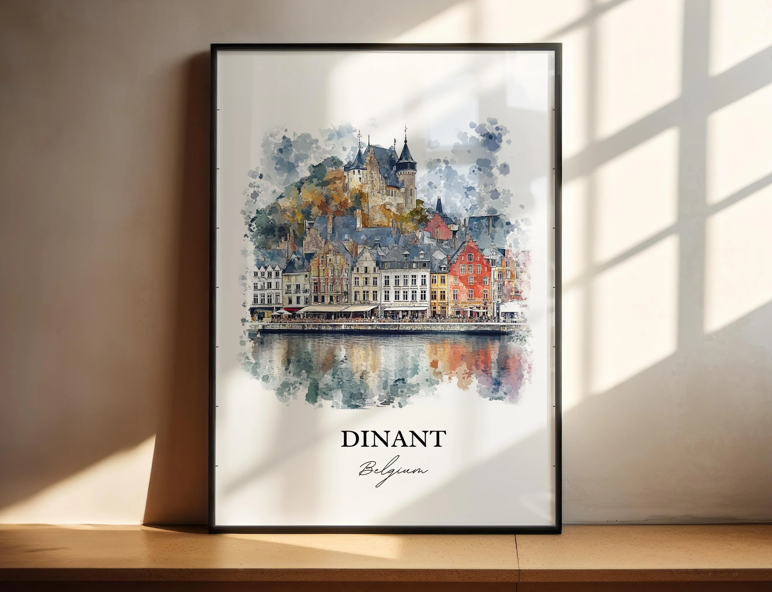 Dinant, Belgium – Watercolor Art Print