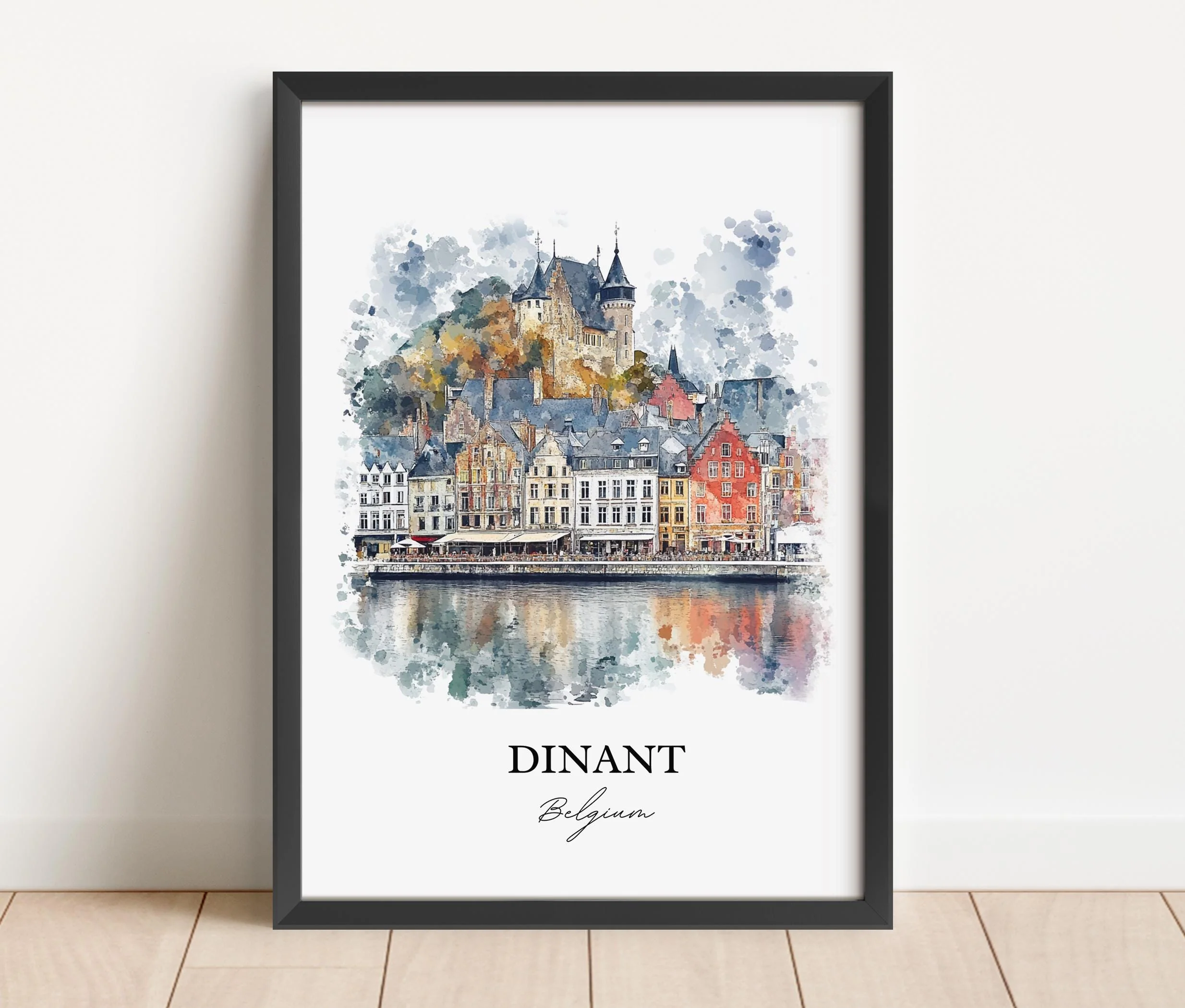 Dinant, Belgium – Watercolor Art Print - Image 6