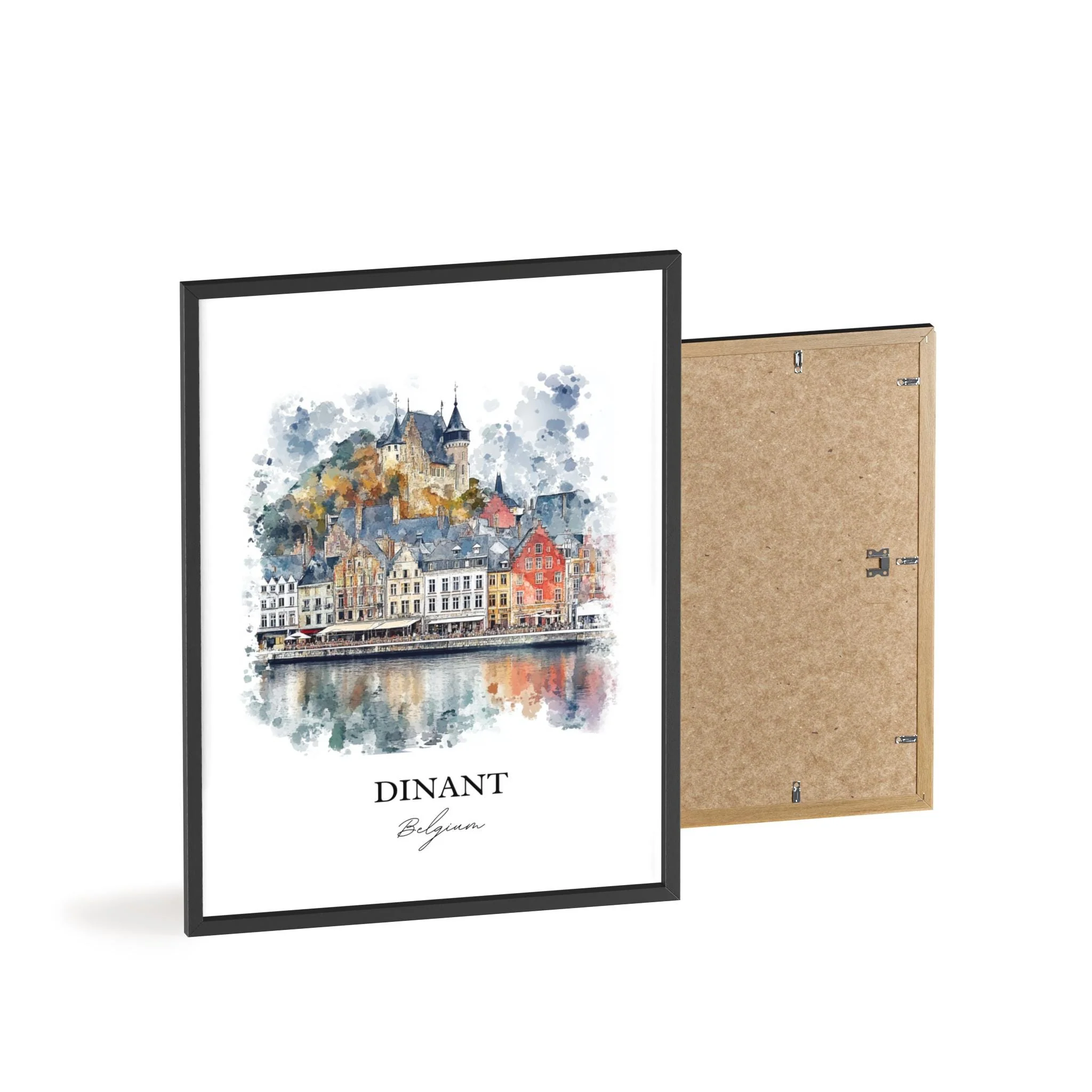 Dinant, Belgium – Watercolor Art Print - Image 8