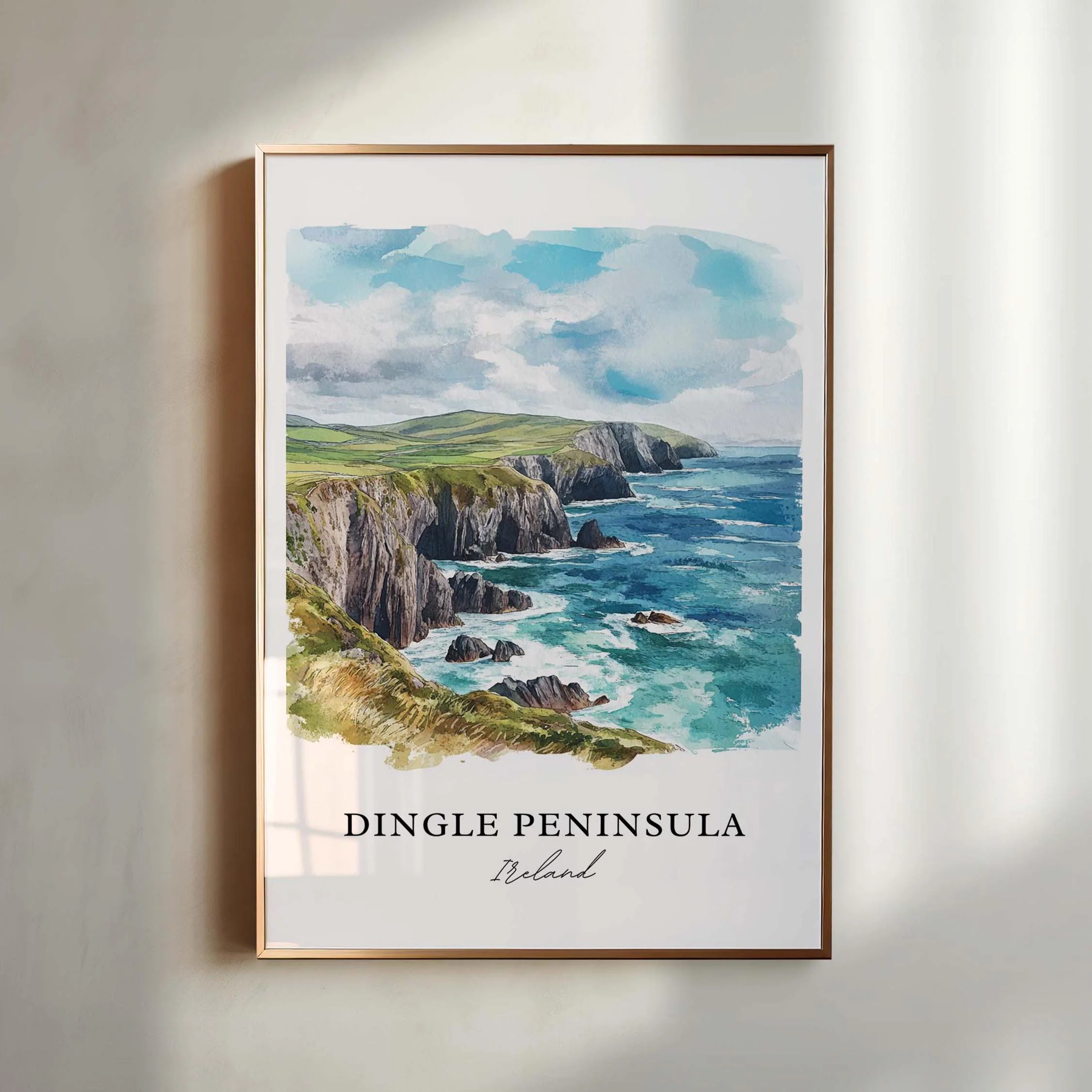 Dingle Peninsula, Ireland – Watercolor Art Print - Image 3