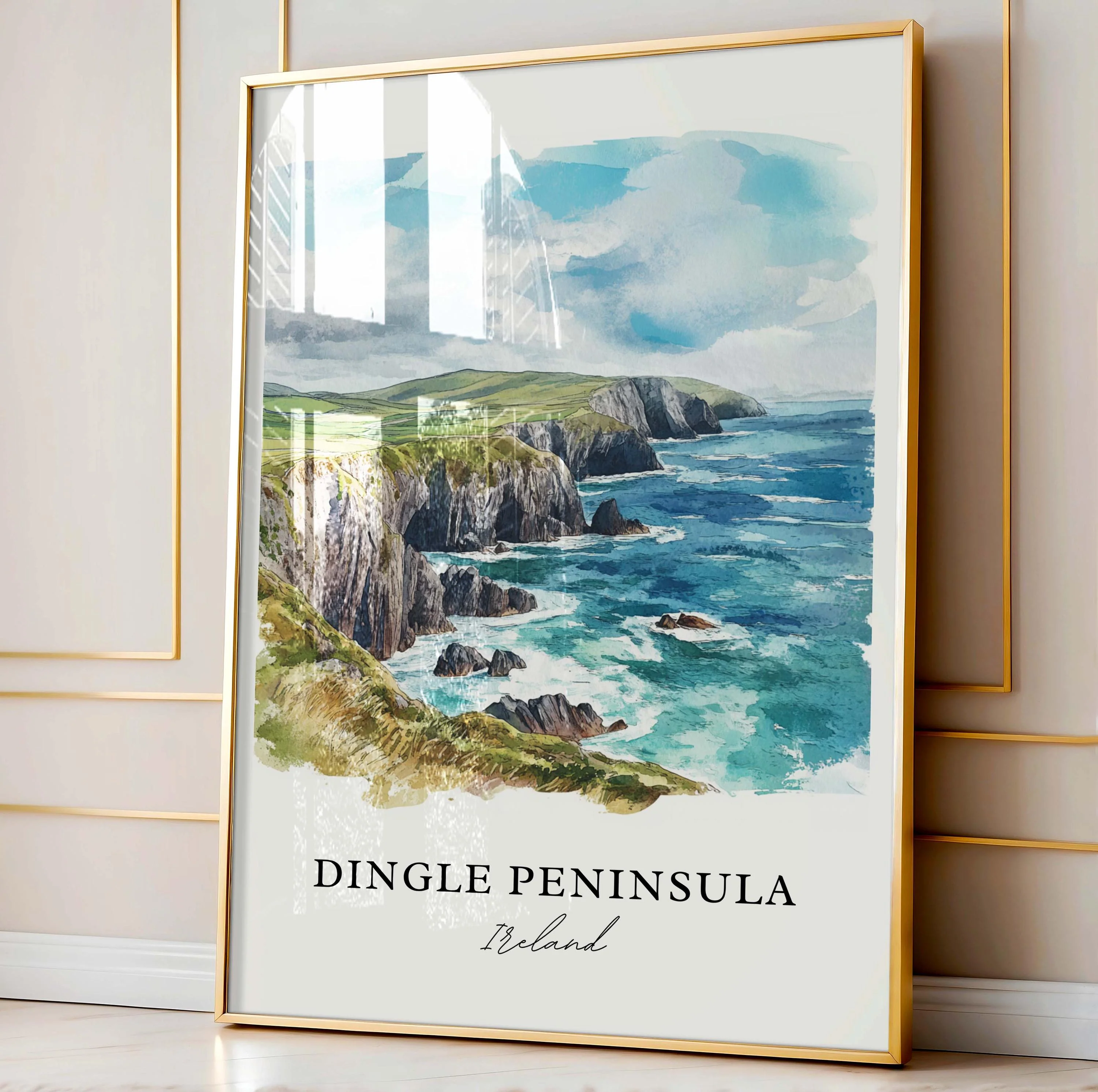 Dingle Peninsula, Ireland – Watercolor Art Print - Image 4