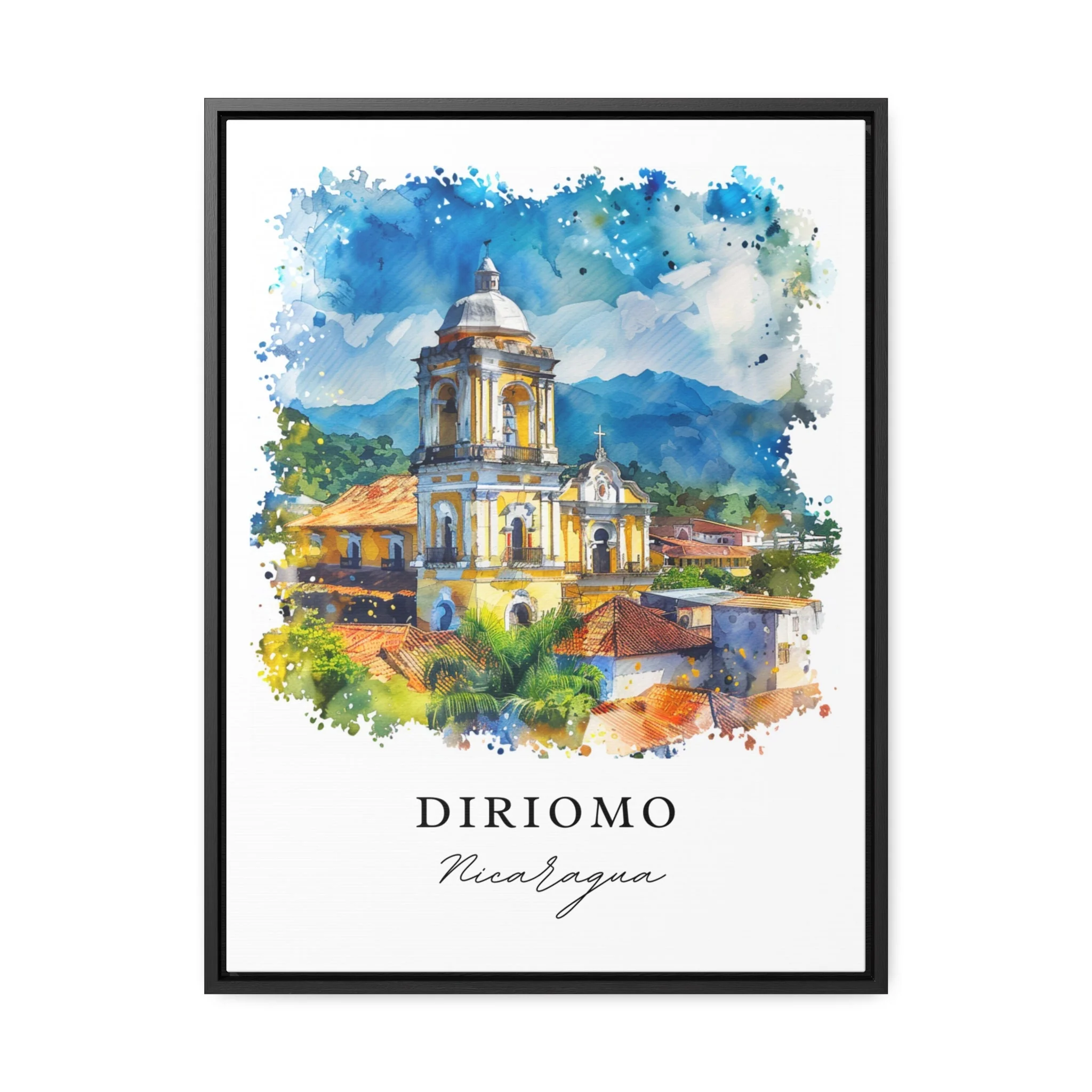 Diriomo, Nicaragua – Watercolor Art Print - Image 5