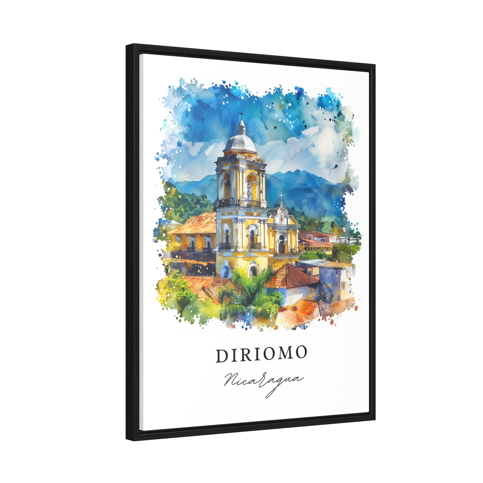 Diriomo, Nicaragua – Watercolor Art Print - Image 6