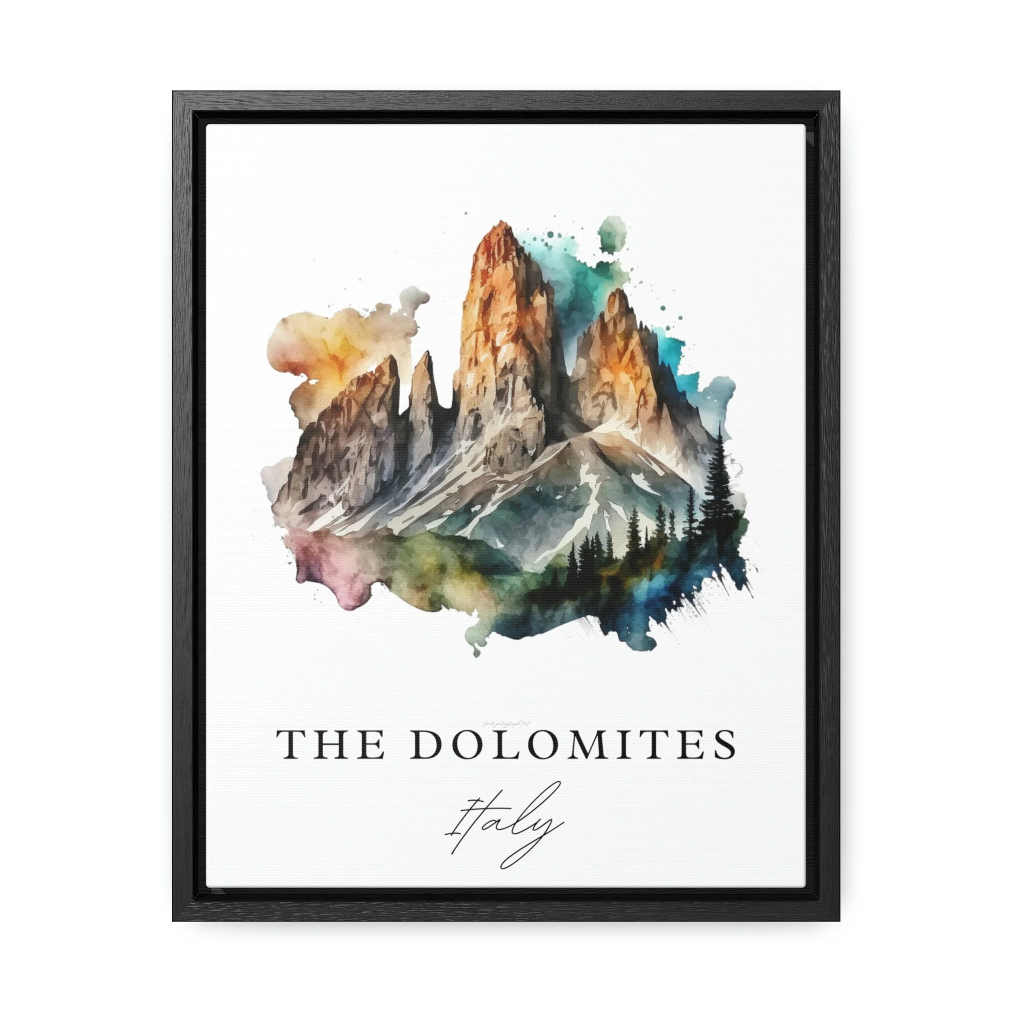 Dolomites, Italy – Watercolor Art Print - Image 7