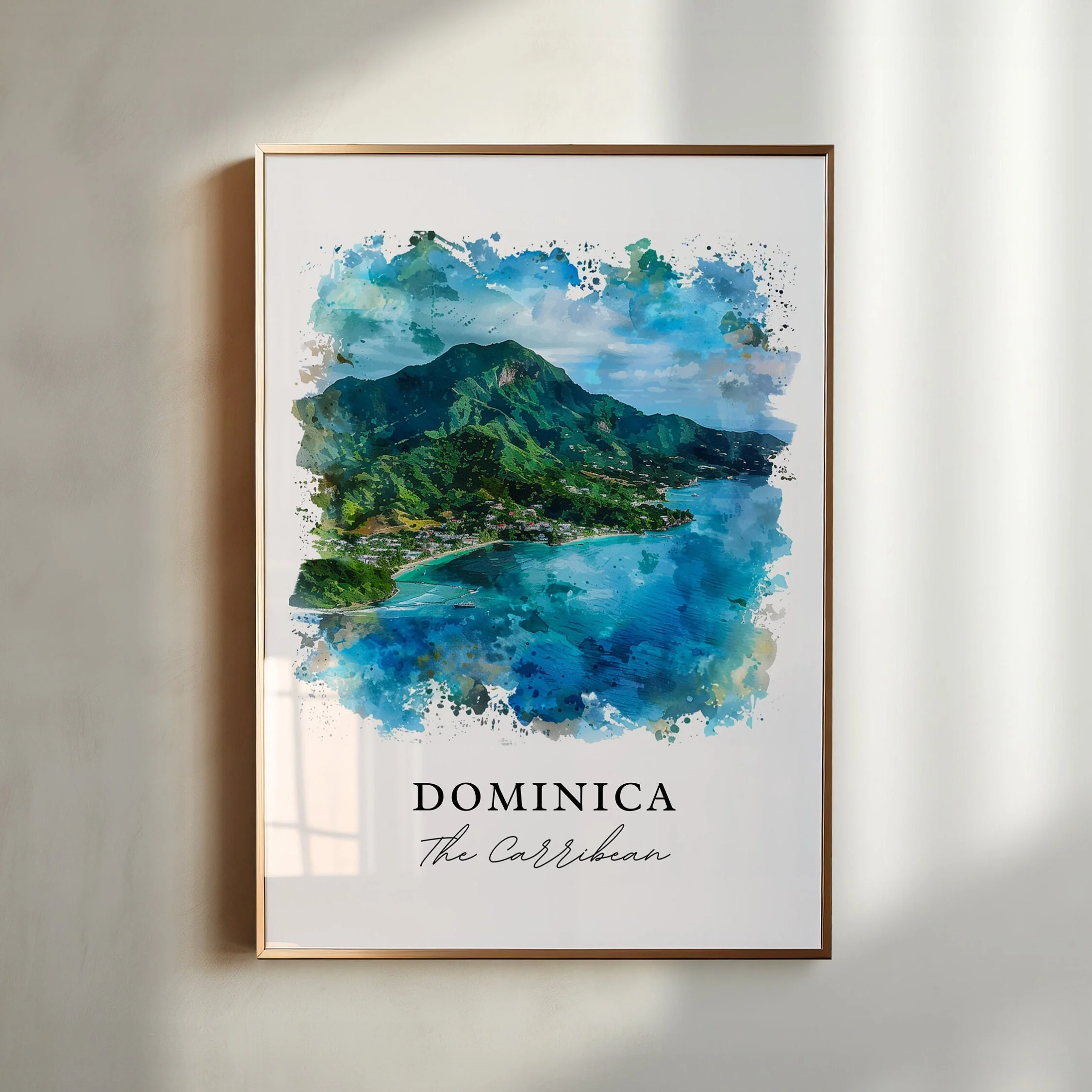 Dominica, Caribbean – Watercolor Art Print