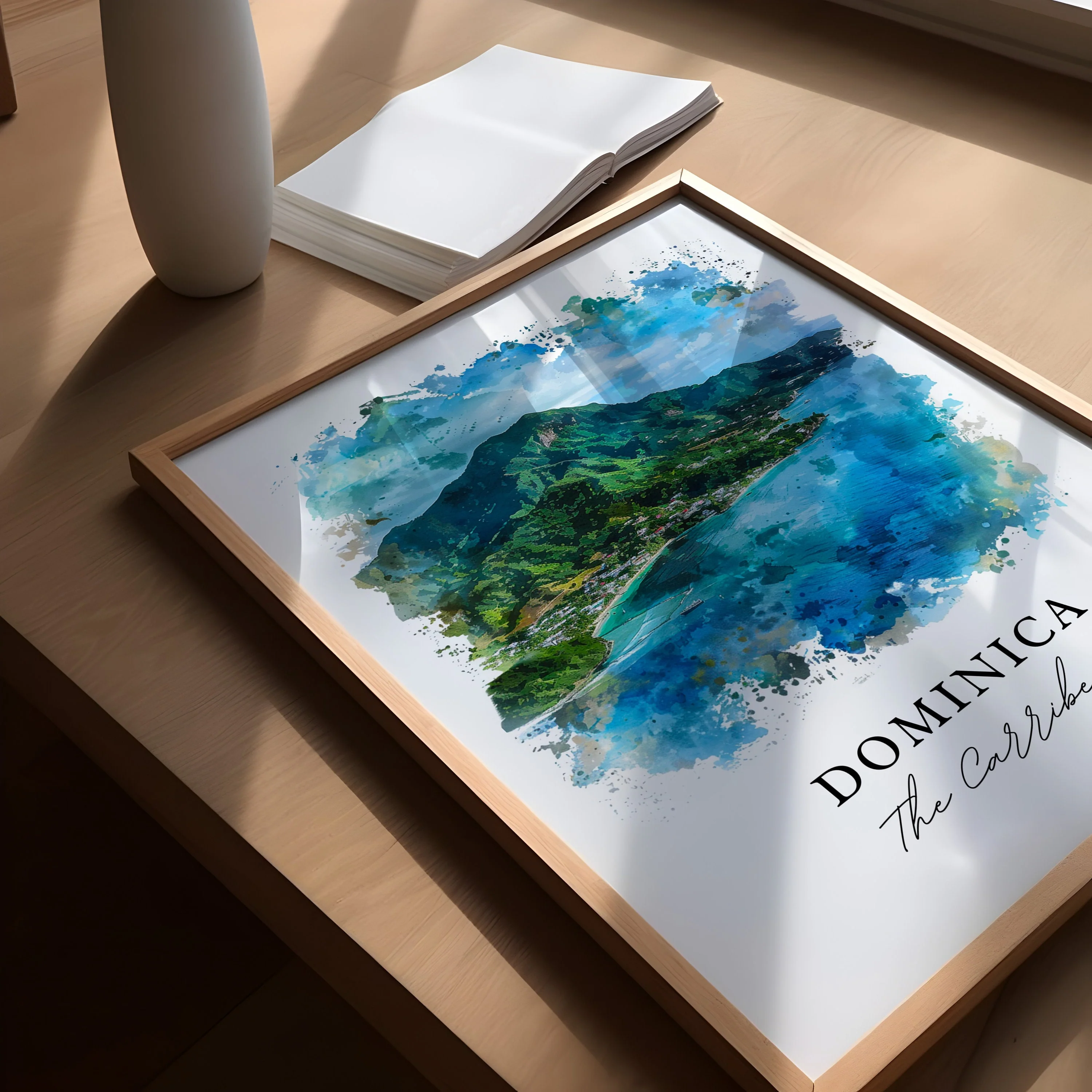 Dominica, Caribbean – Watercolor Art Print - Image 3
