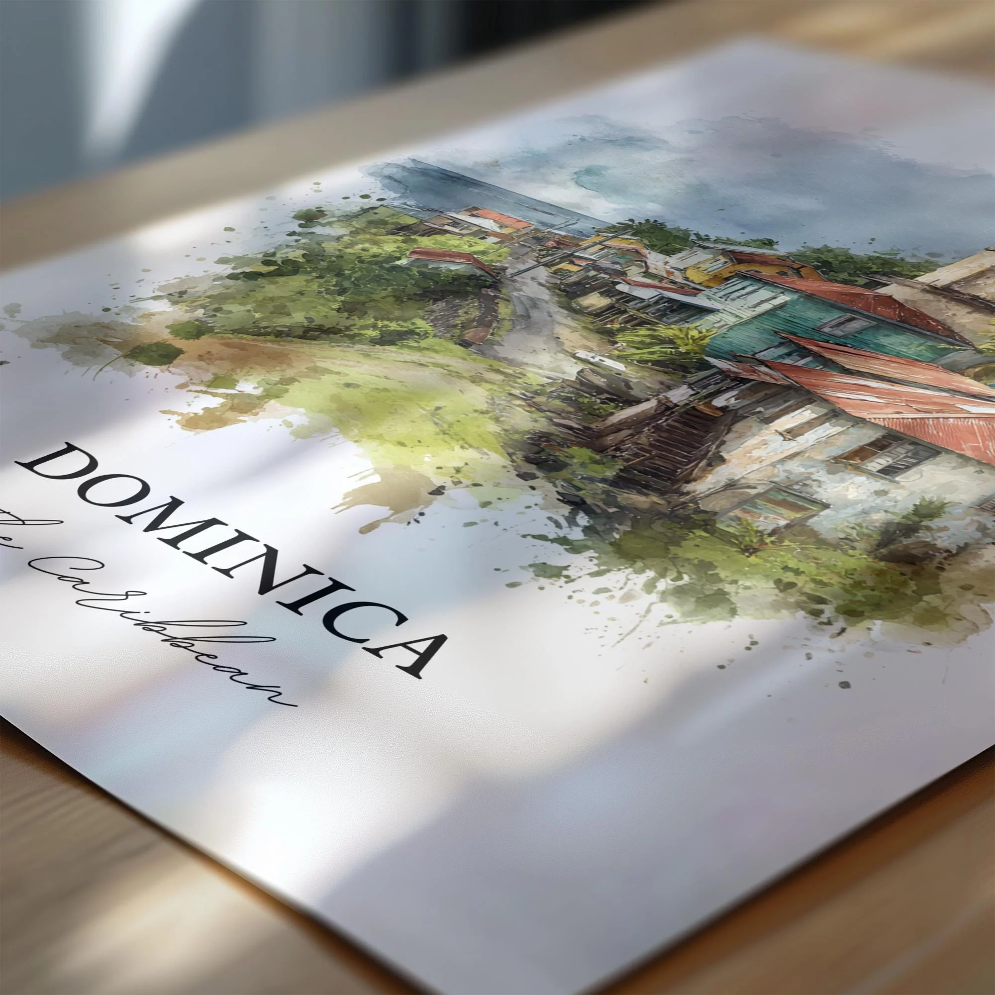 Dominica, Caribbean – Watercolor Art Print - Image 2