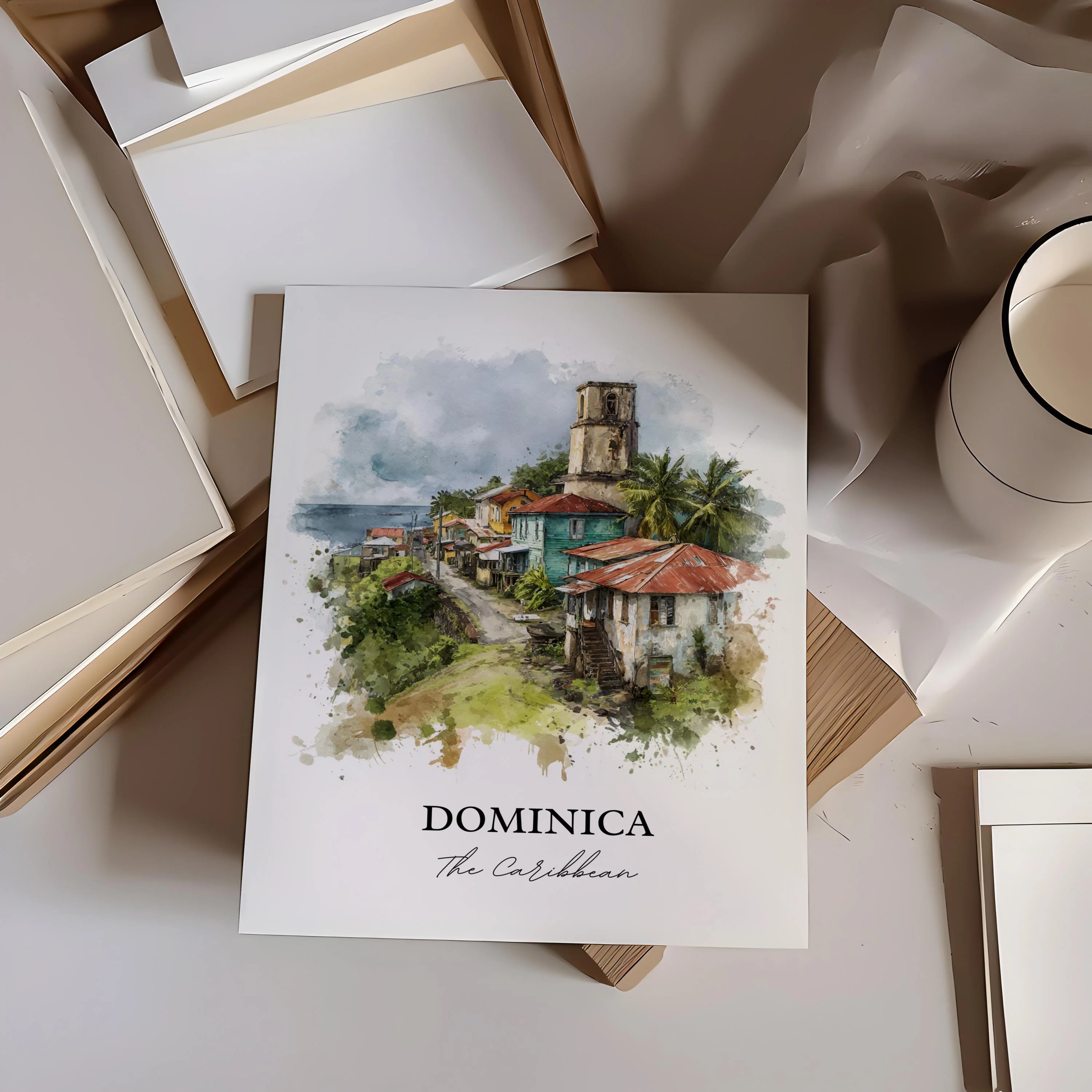 Dominica, Caribbean – Watercolor Art Print - Image 6