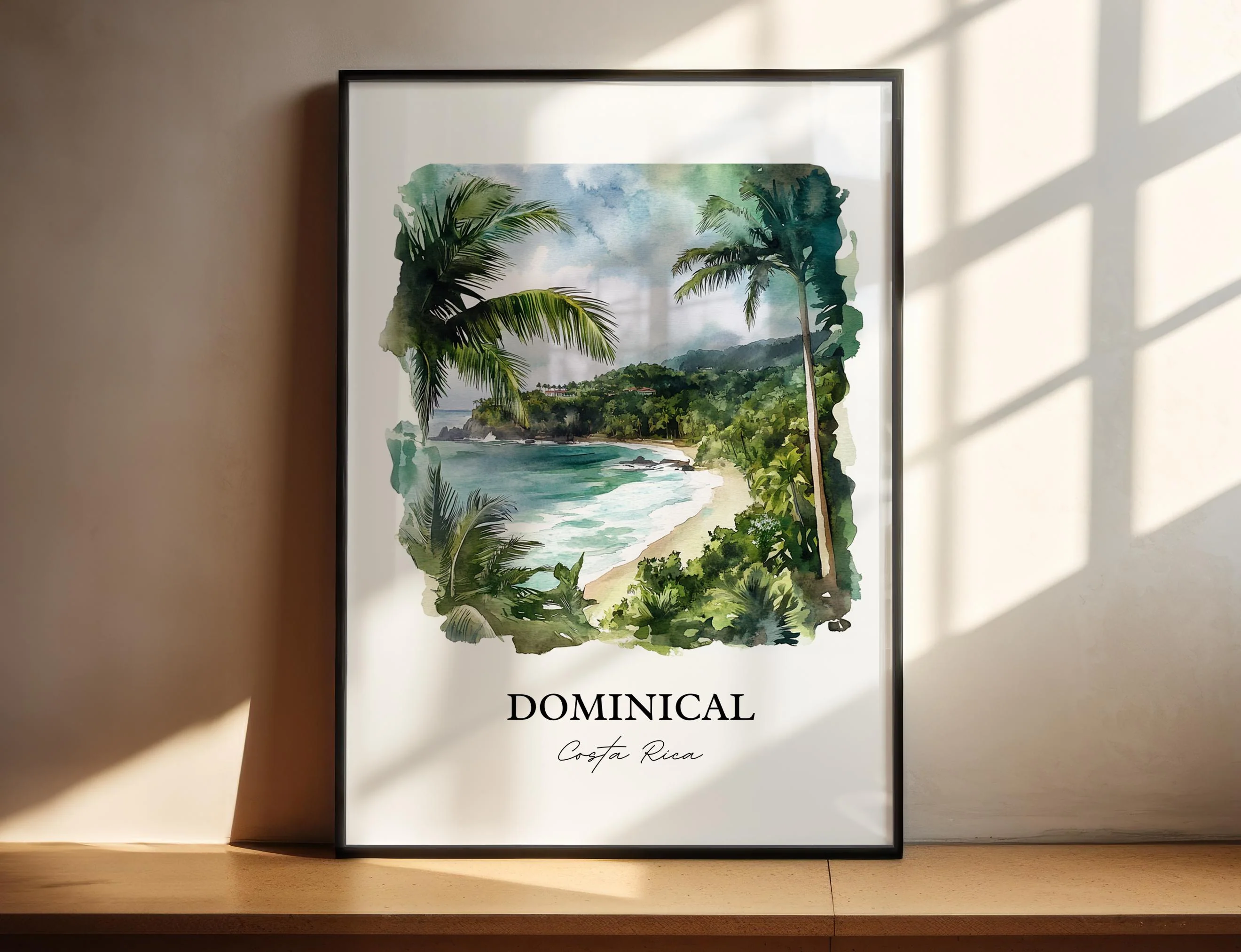 Dominical, Costa Rica – Watercolor Art Print