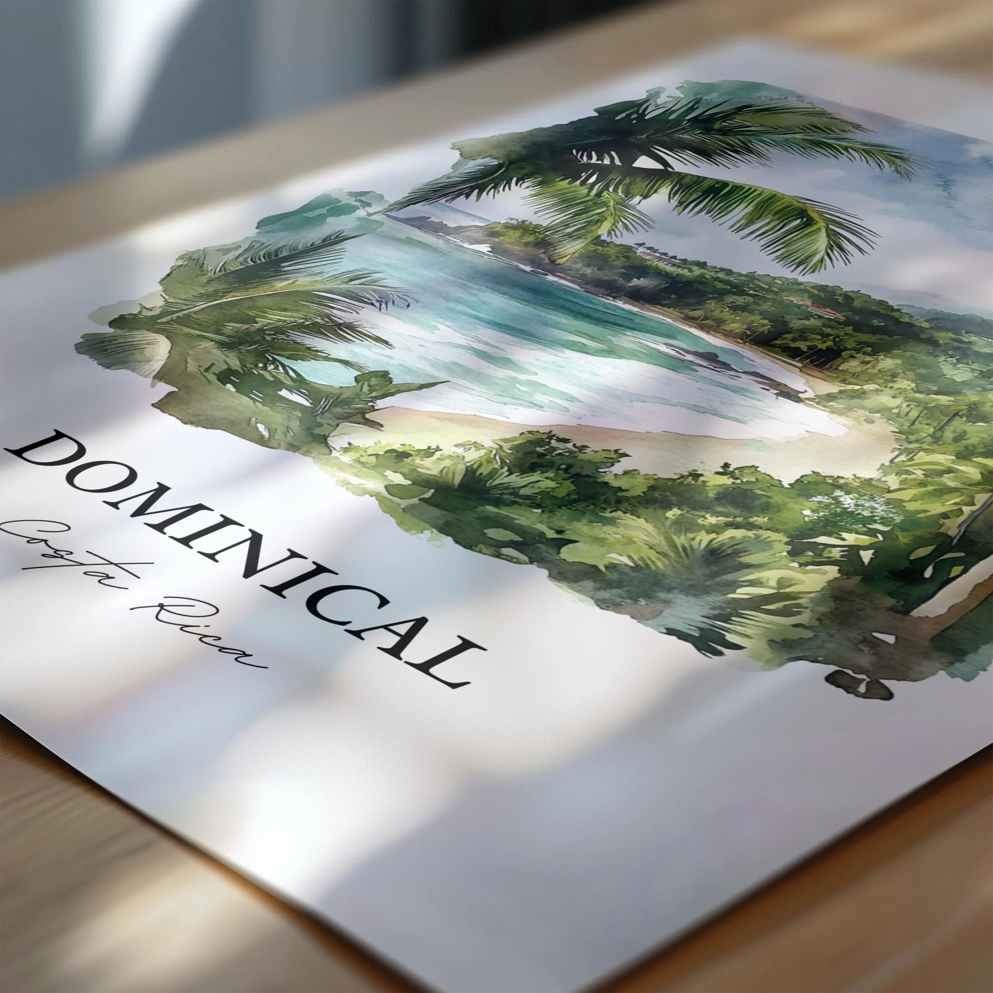 Dominical, Costa Rica – Watercolor Art Print - Image 2