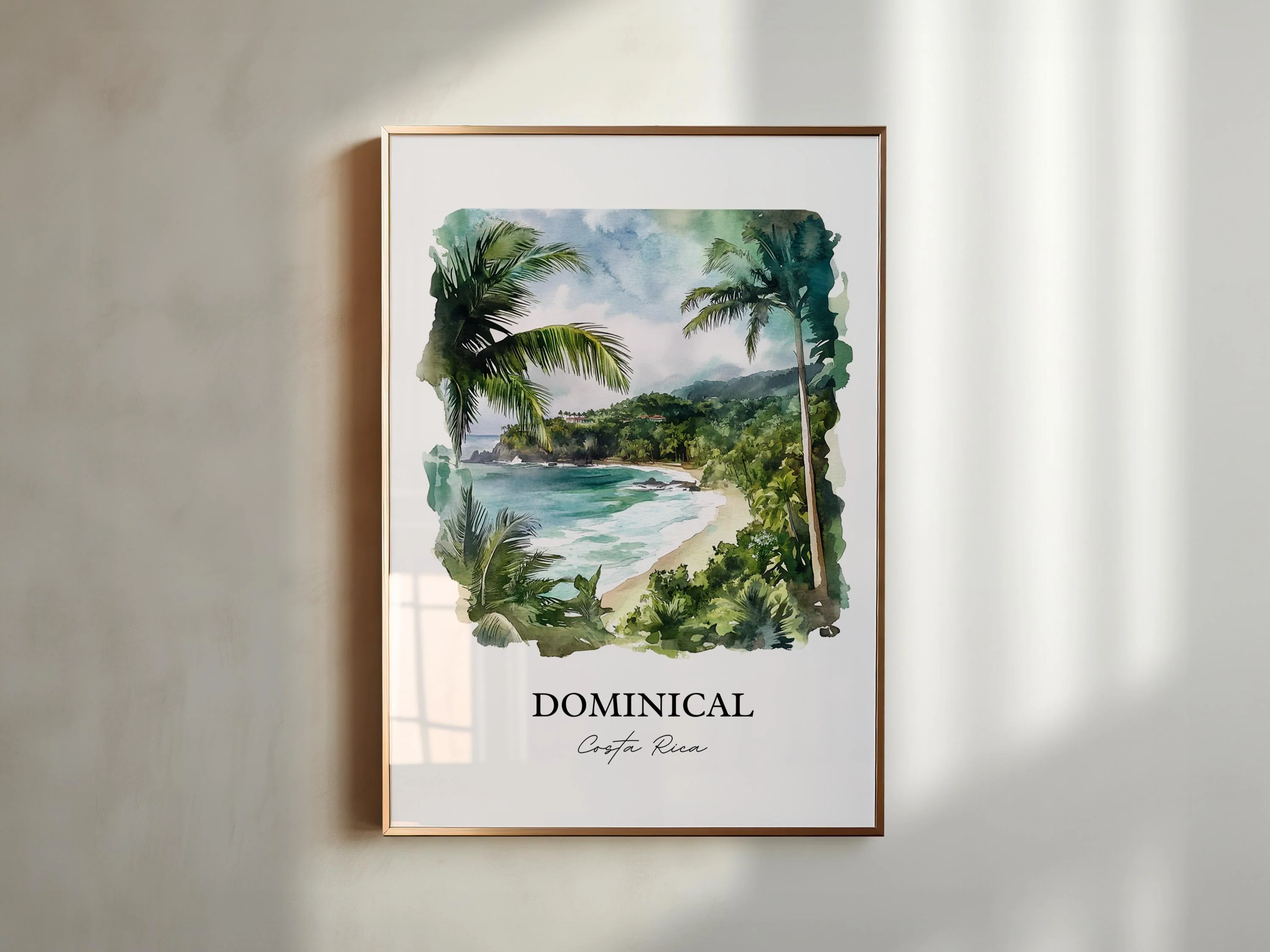 Dominical, Costa Rica – Watercolor Art Print - Image 3