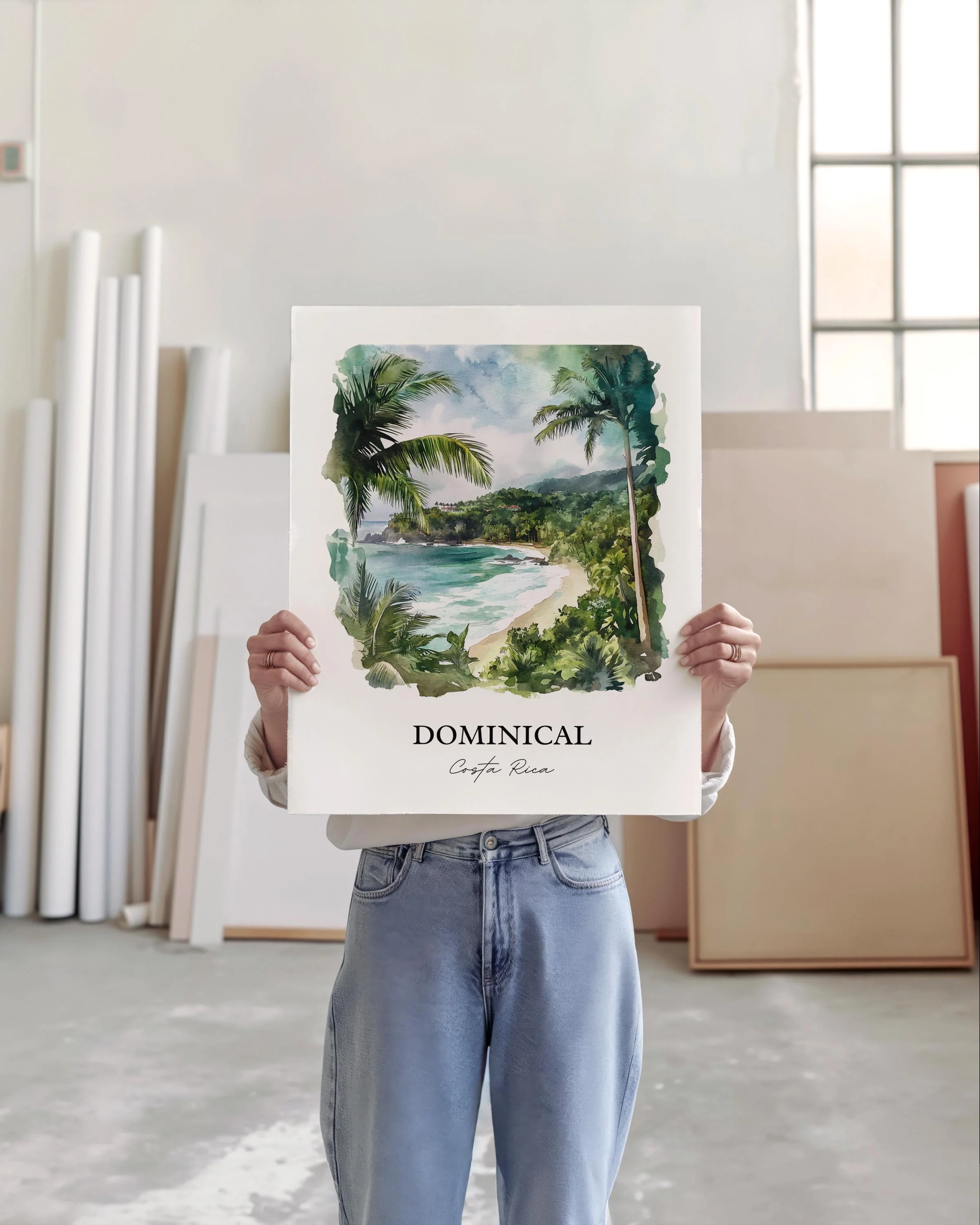 Dominical, Costa Rica – Watercolor Art Print - Image 4