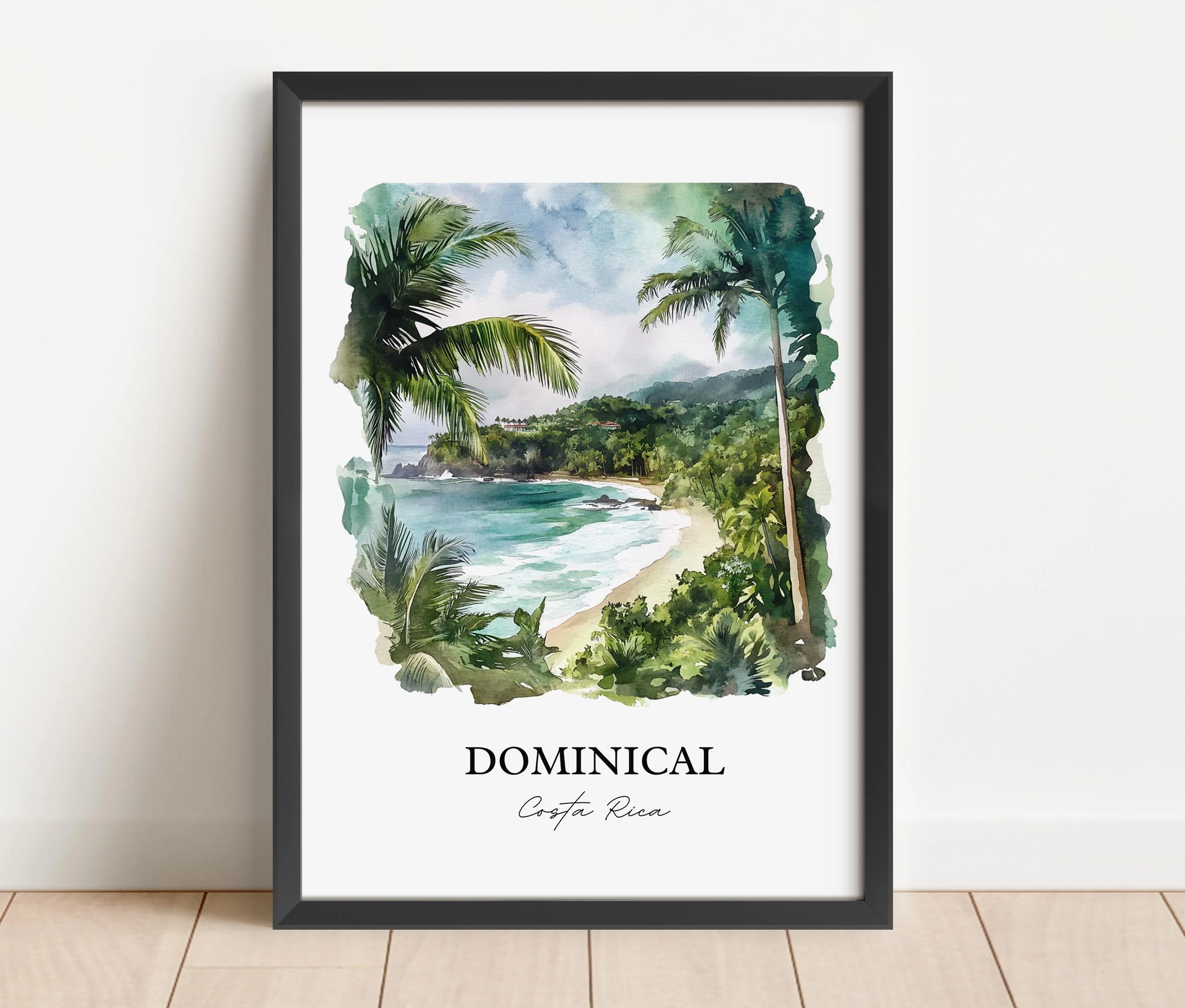 Dominical, Costa Rica – Watercolor Art Print - Image 5