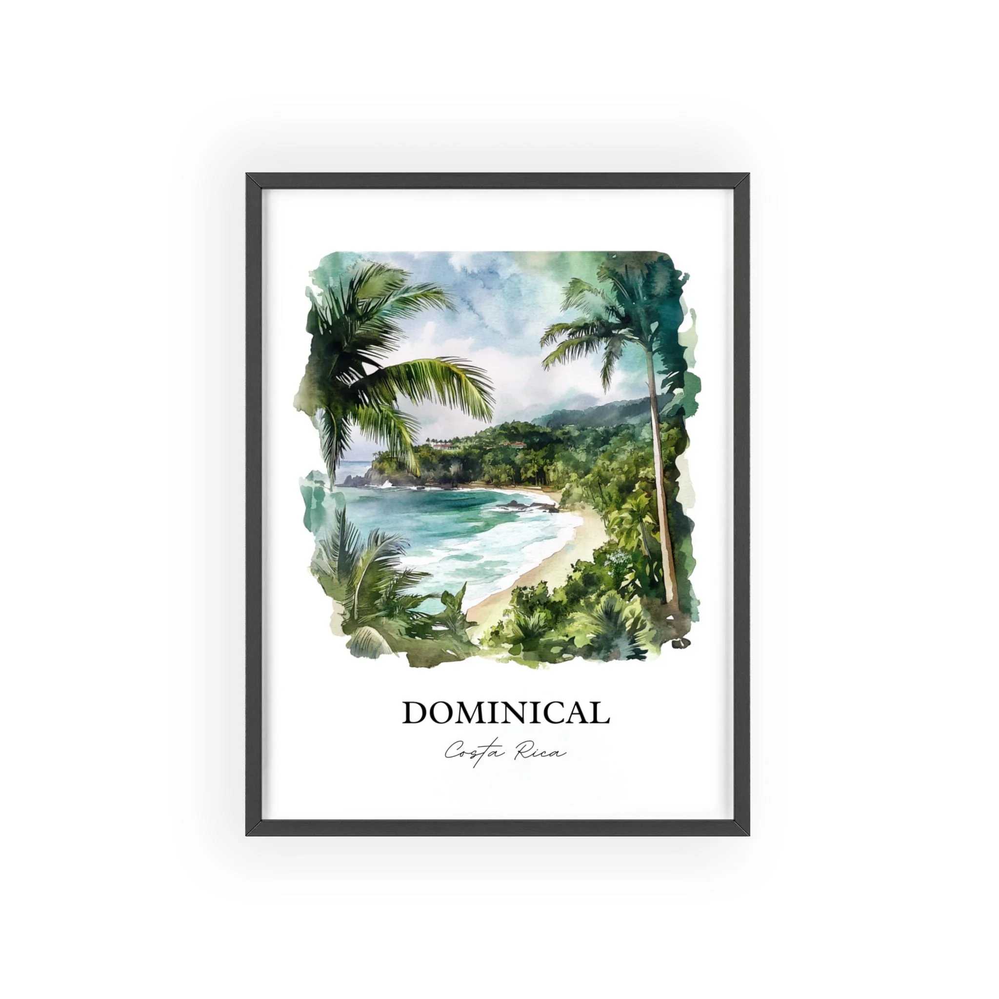 Dominical, Costa Rica – Watercolor Art Print - Image 7