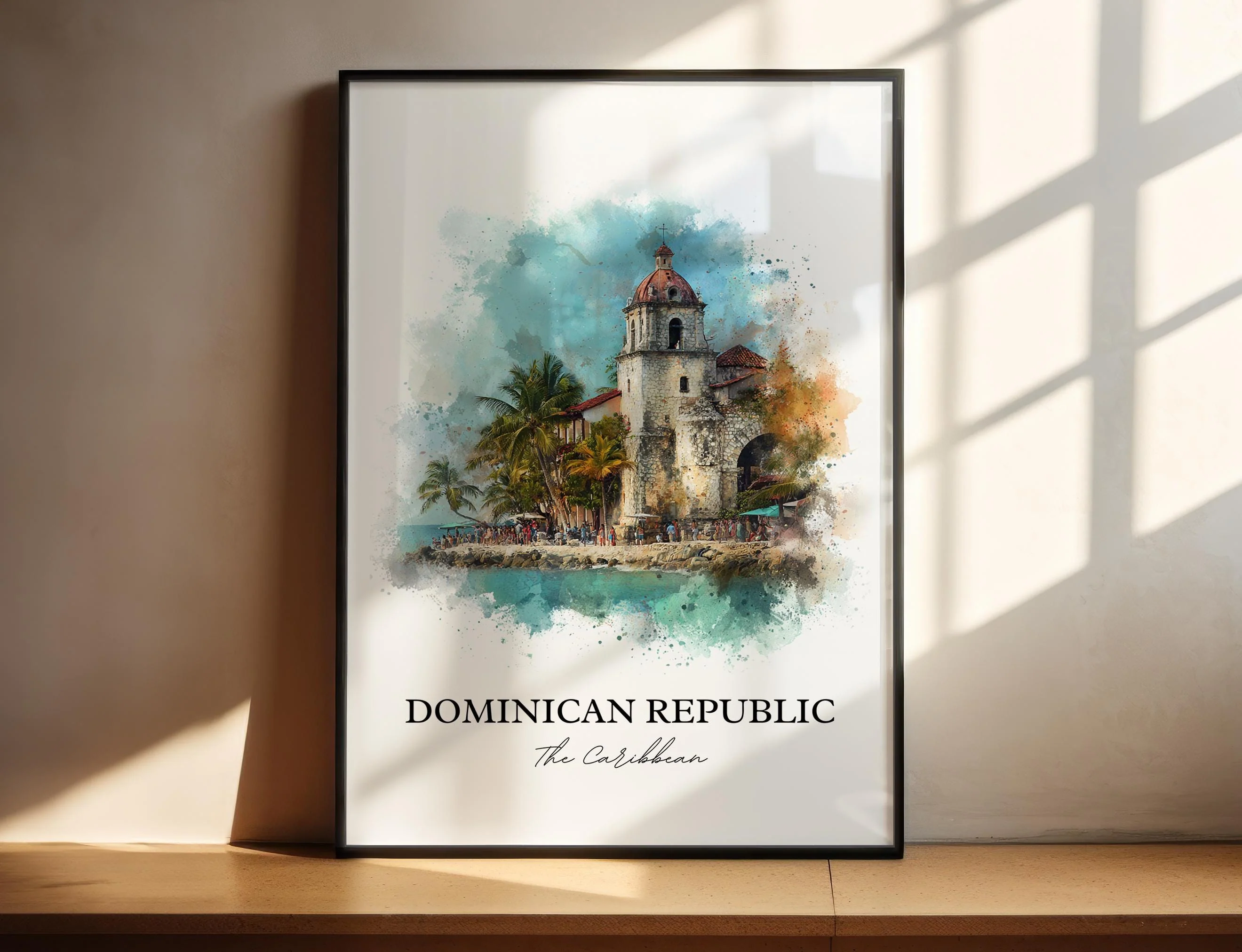 Dominican Republic, Caribbean – Watercolor Art Print