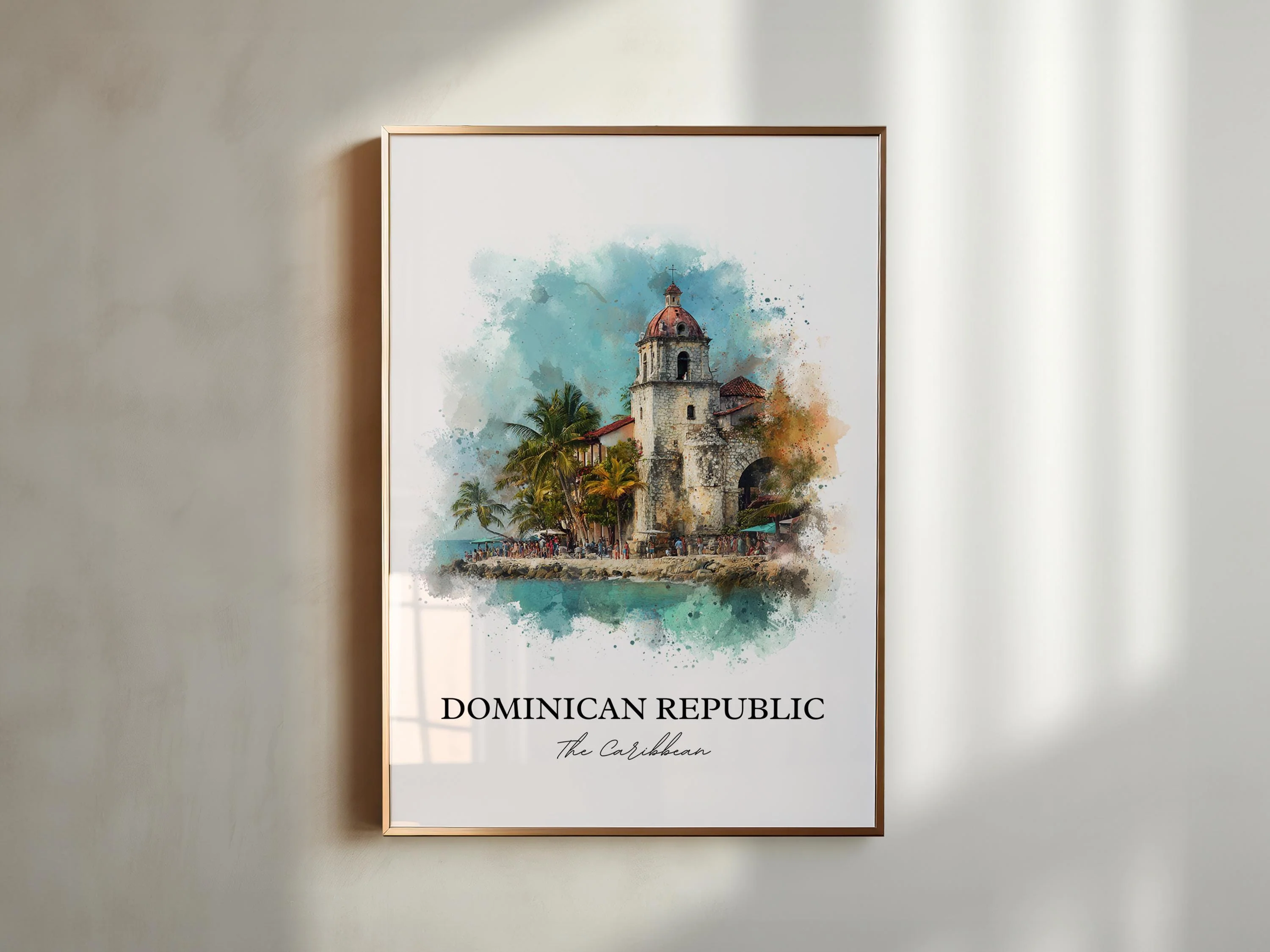 Dominican Republic, Caribbean – Watercolor Art Print - Image 3