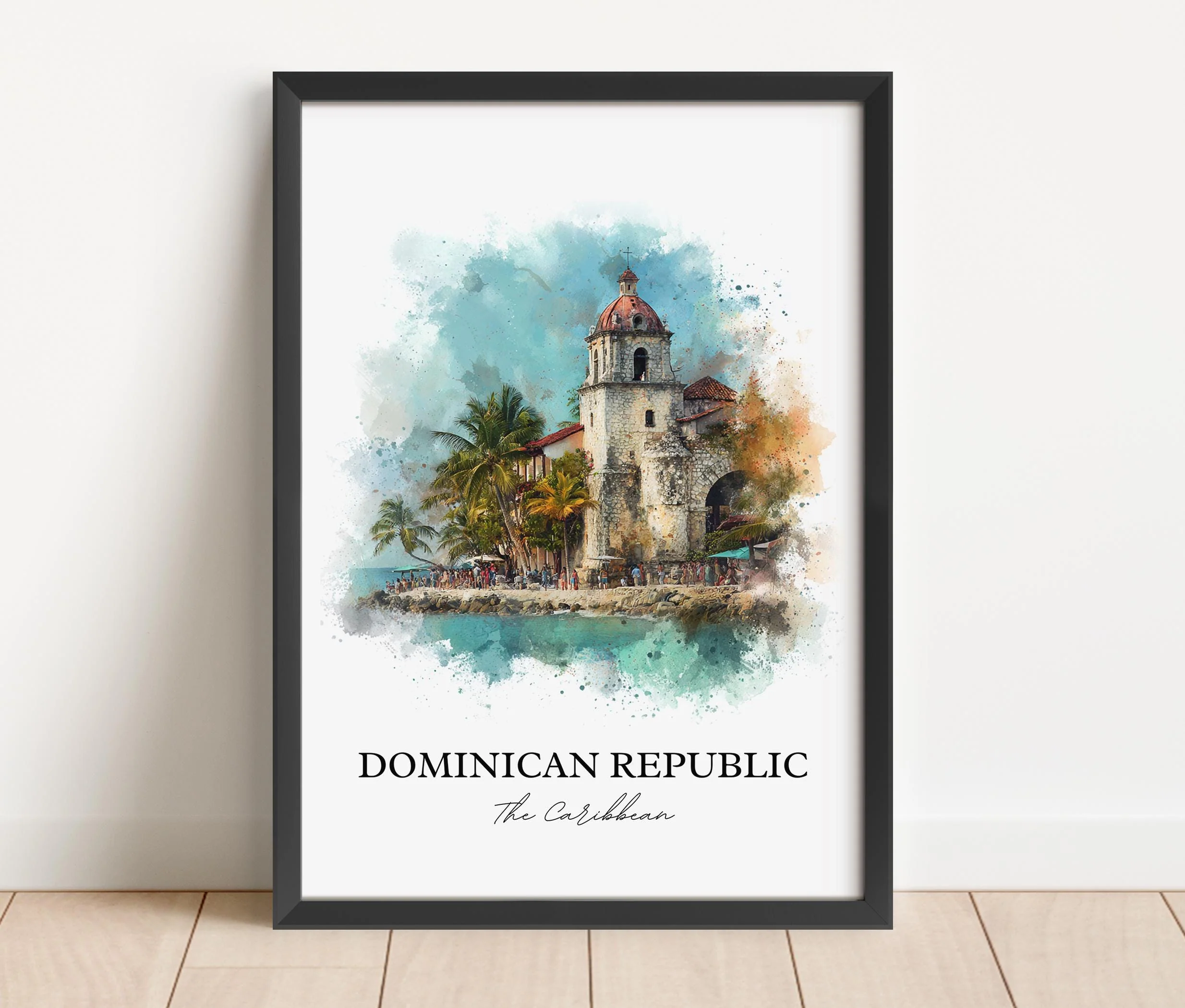 Dominican Republic, Caribbean – Watercolor Art Print - Image 6