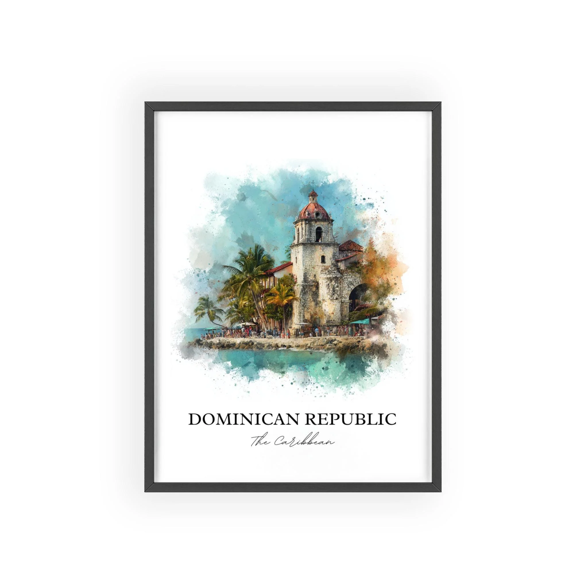 Dominican Republic, Caribbean – Watercolor Art Print - Image 7