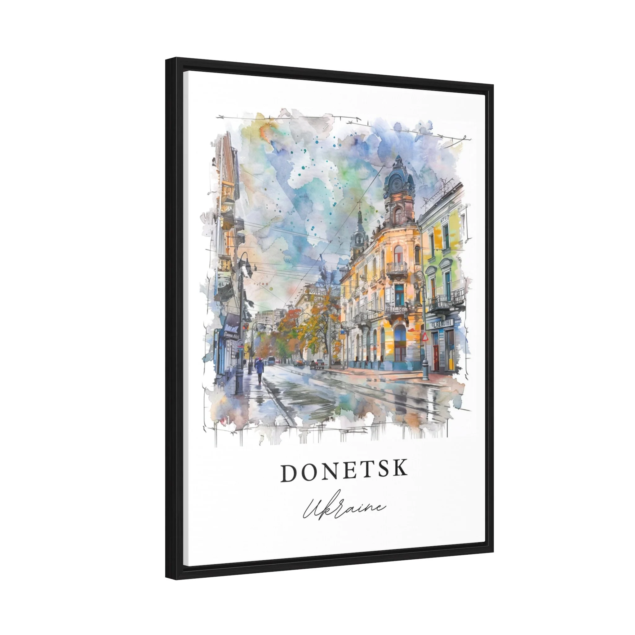 Donetsk, Ukraine – Watercolor Art Print - Image 6