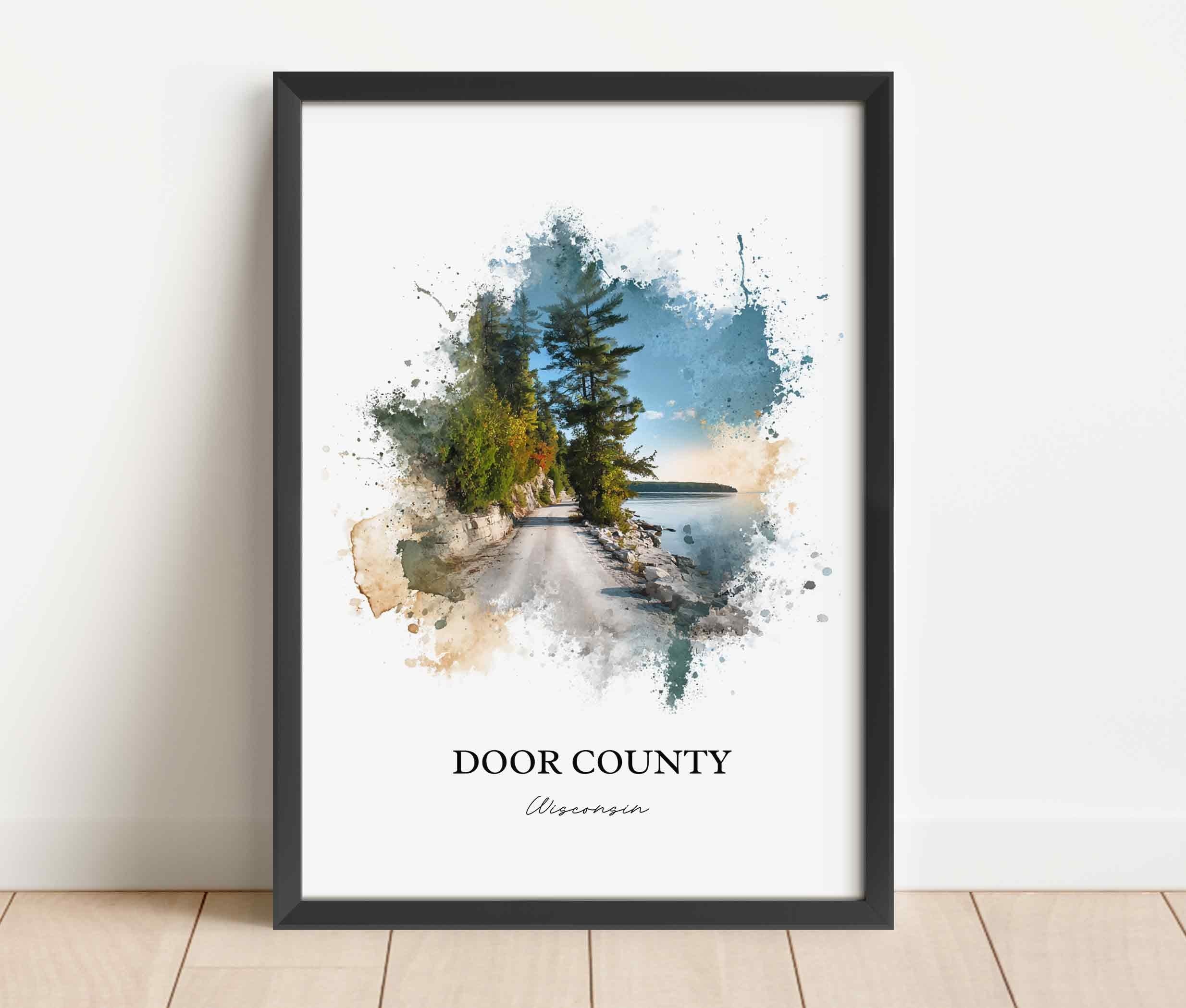 Door County, Wisconsin – Watercolor Art Print - Image 7