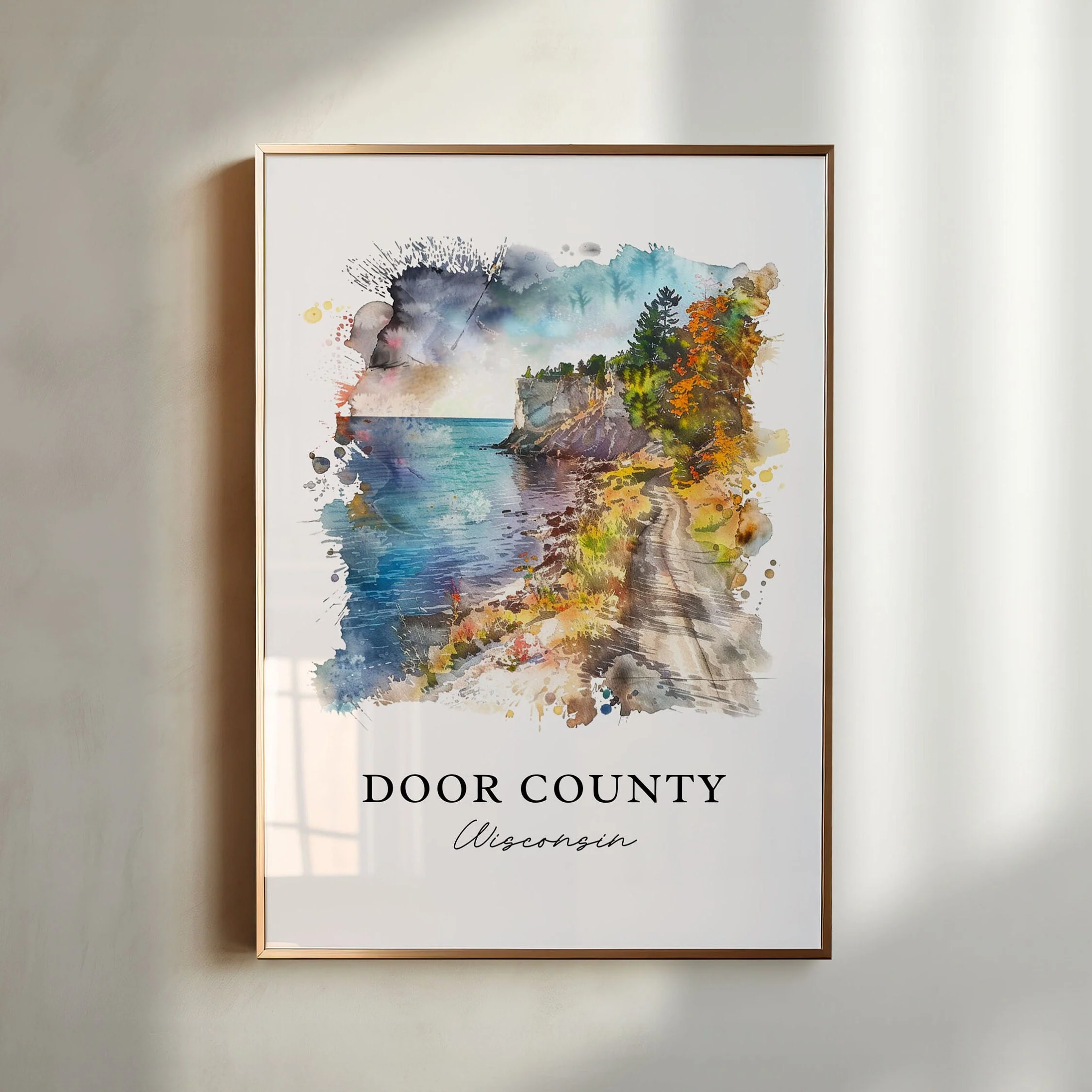 Door County, Wisconsin – Watercolor Art Print