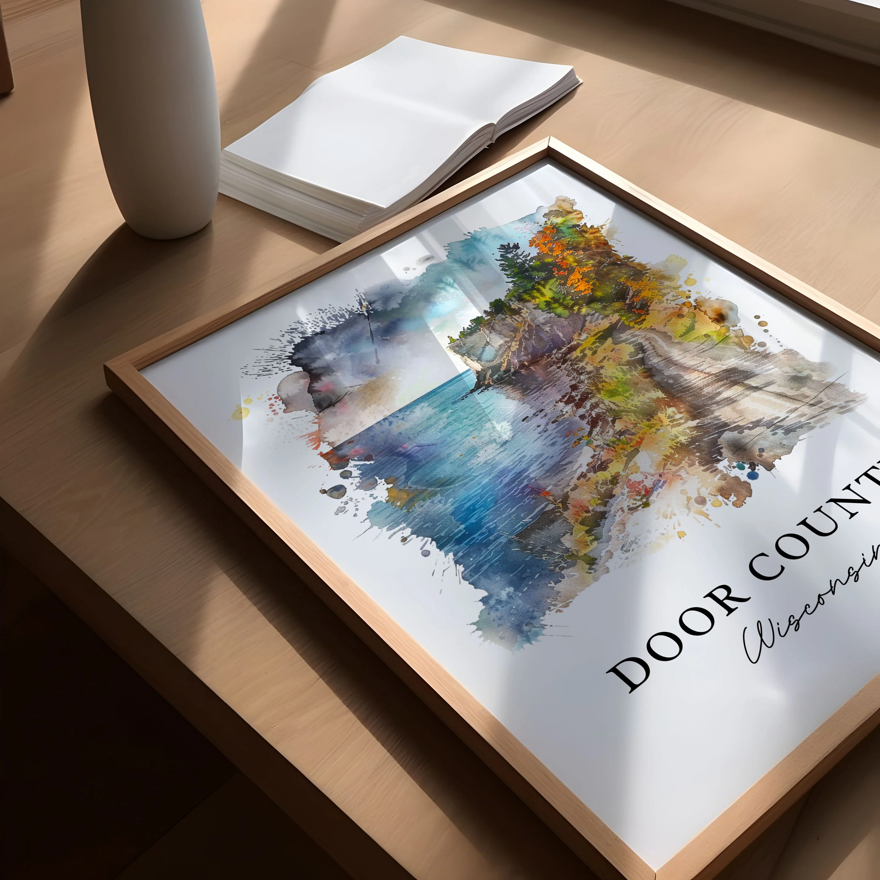 Door County, Wisconsin – Watercolor Art Print - Image 3