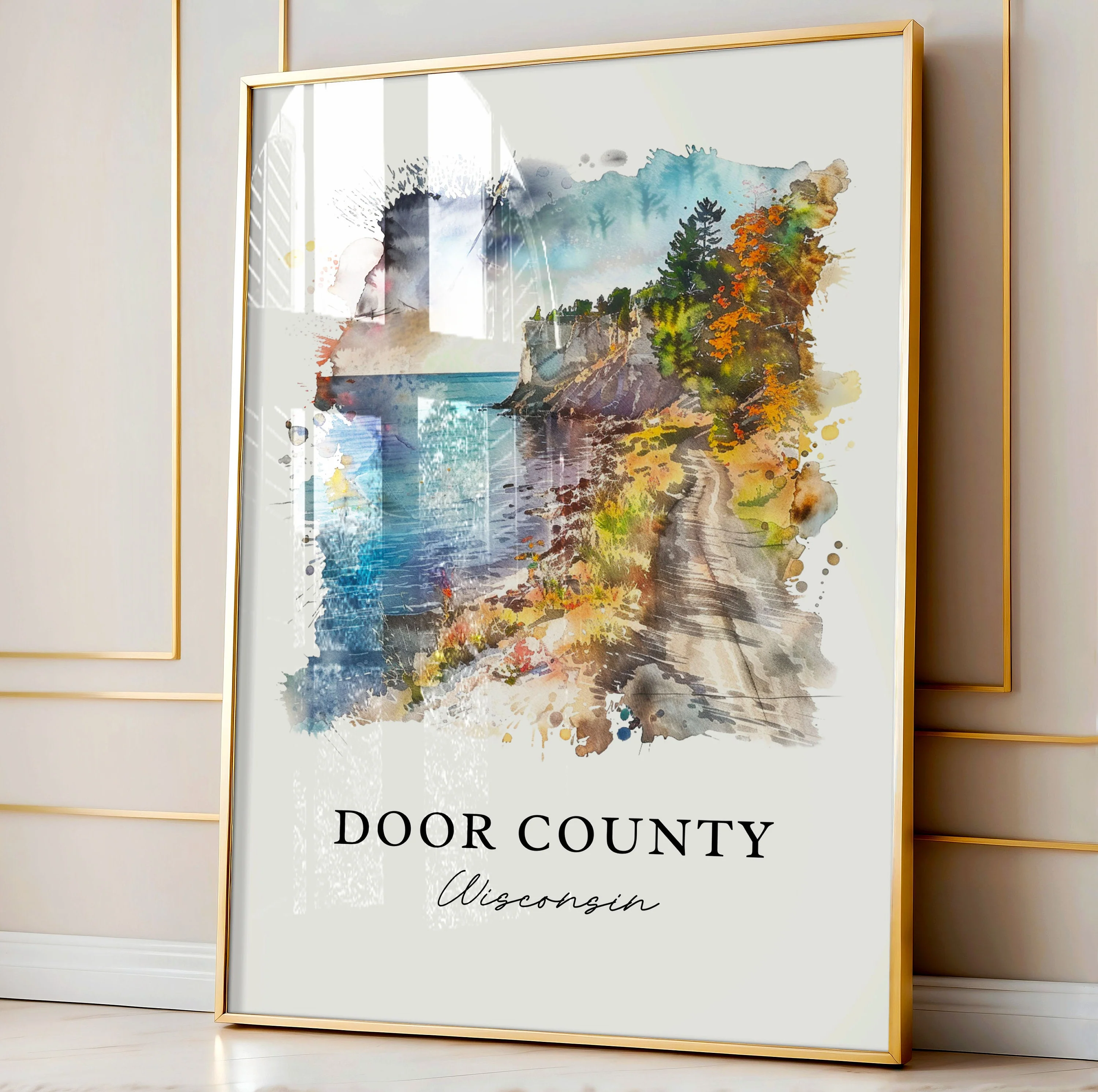 Door County, Wisconsin – Watercolor Art Print - Image 4