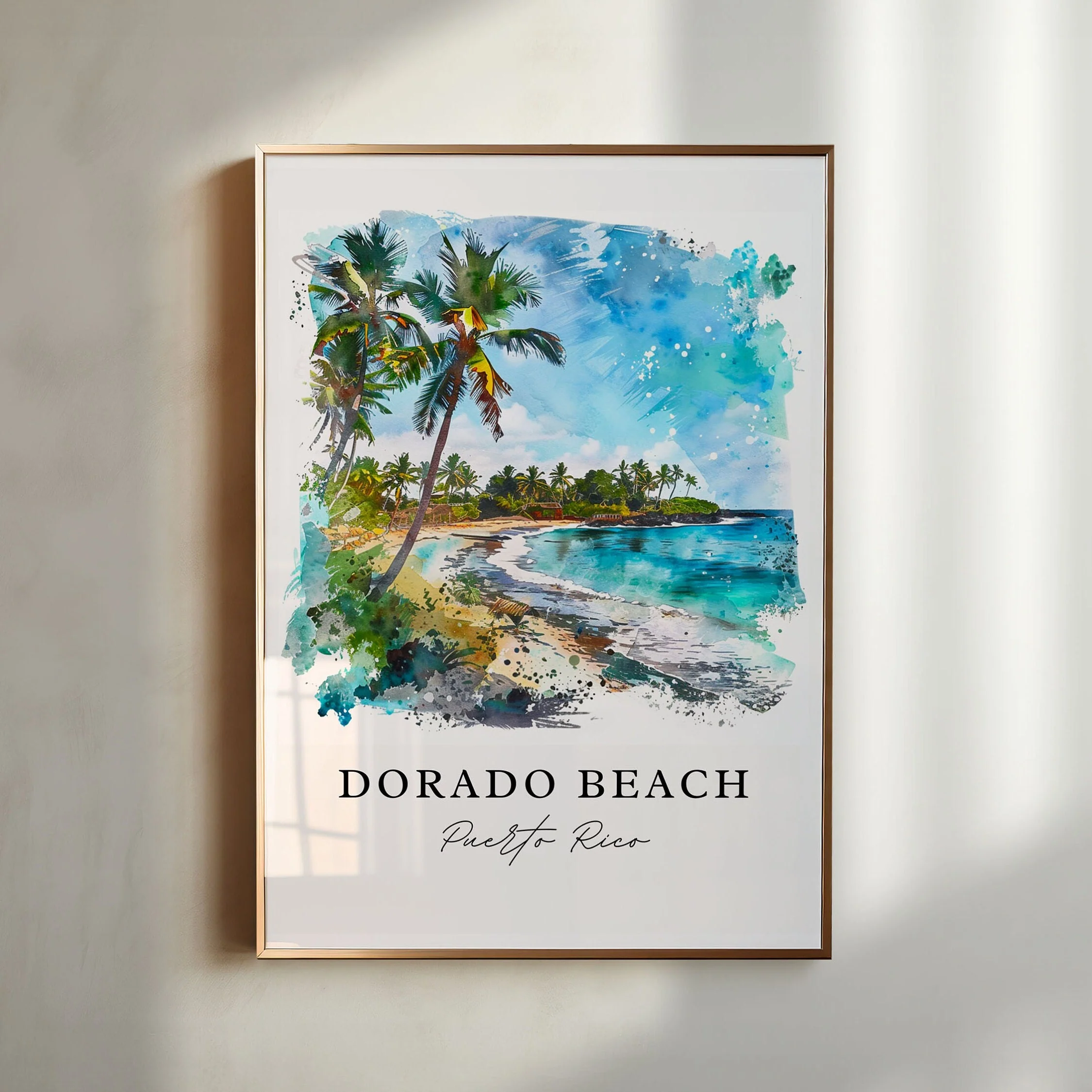 Dorado Beach, Puerto Rico – Watercolor Art Print