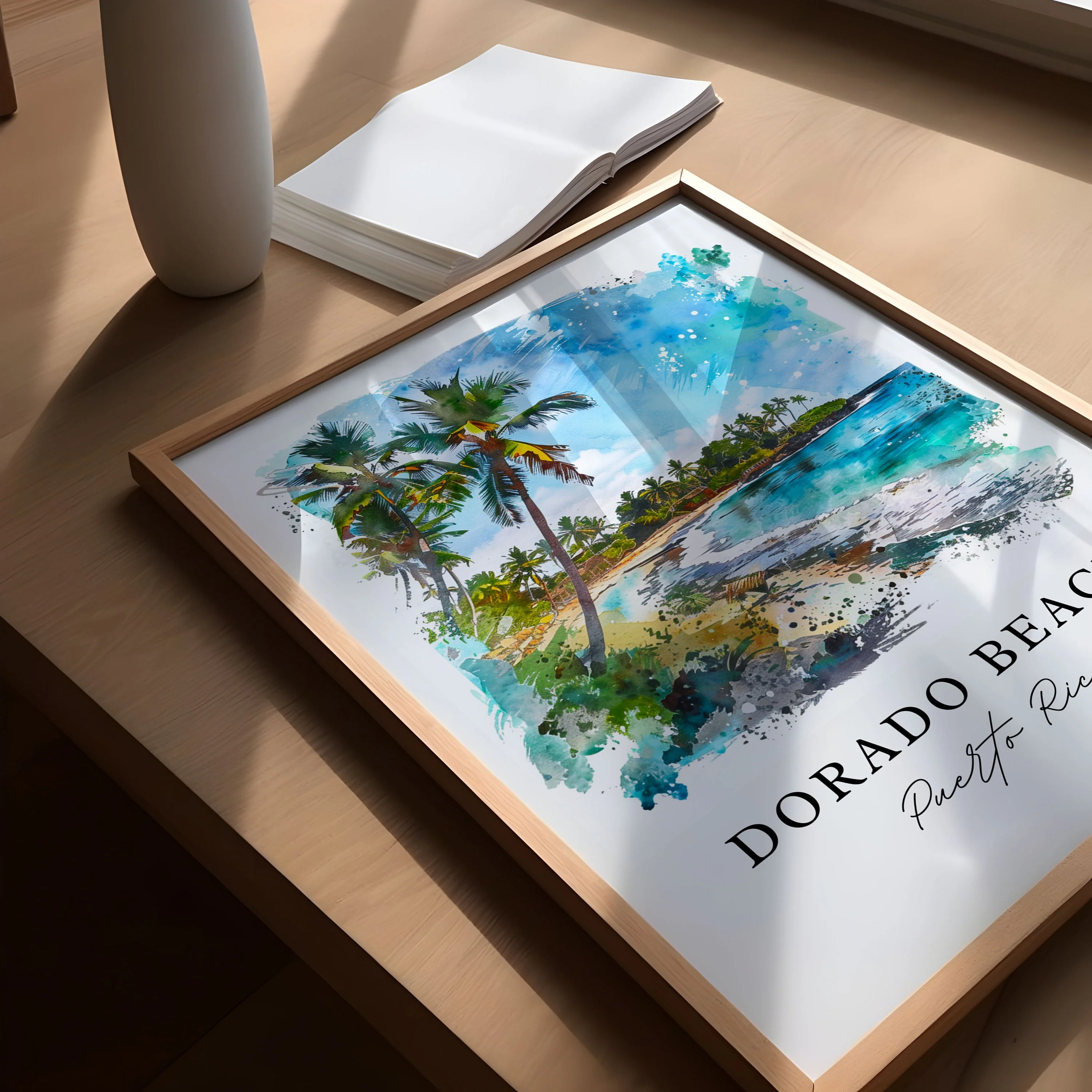 Dorado Beach, Puerto Rico – Watercolor Art Print - Image 3
