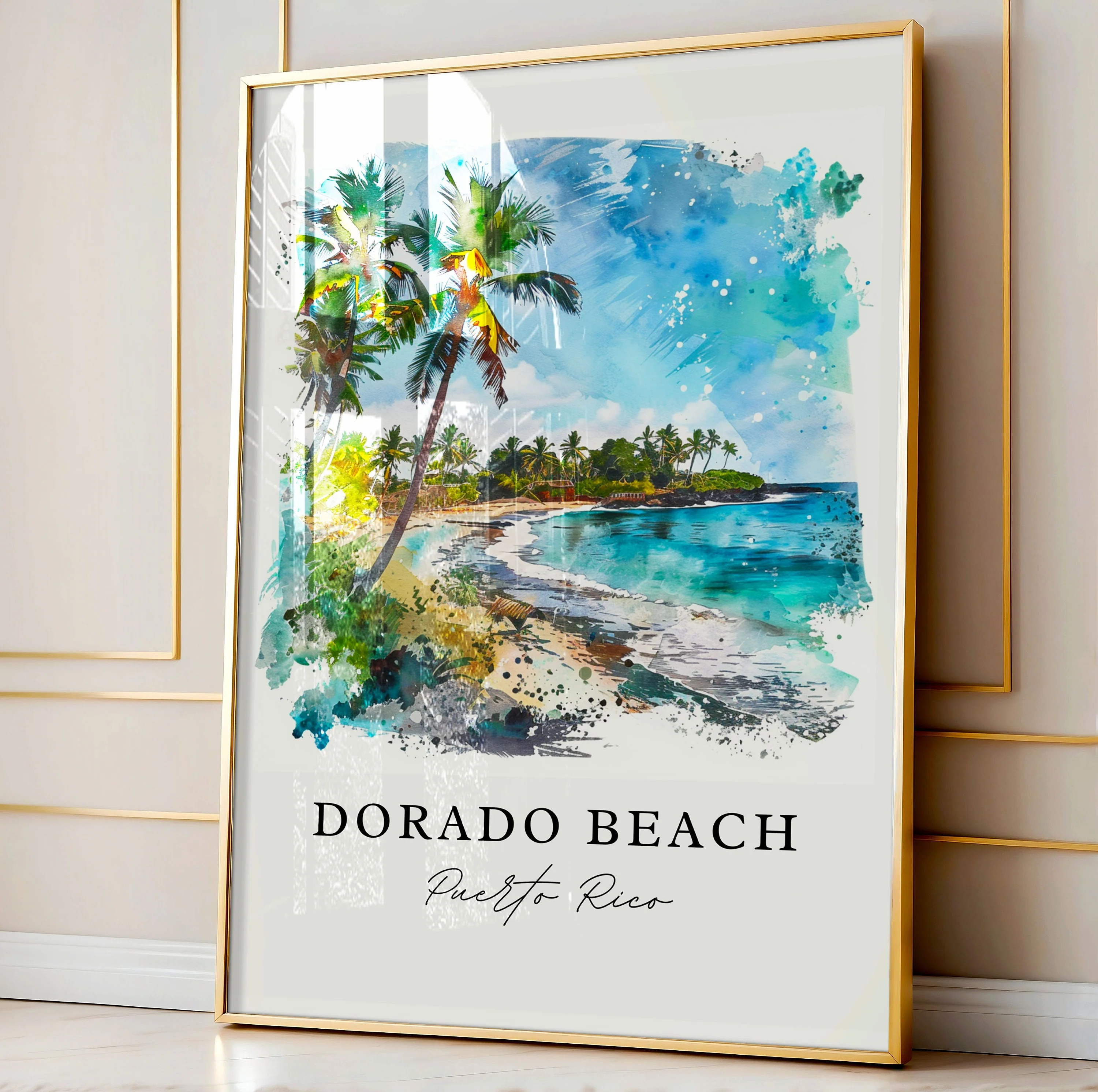 Dorado Beach, Puerto Rico – Watercolor Art Print - Image 4