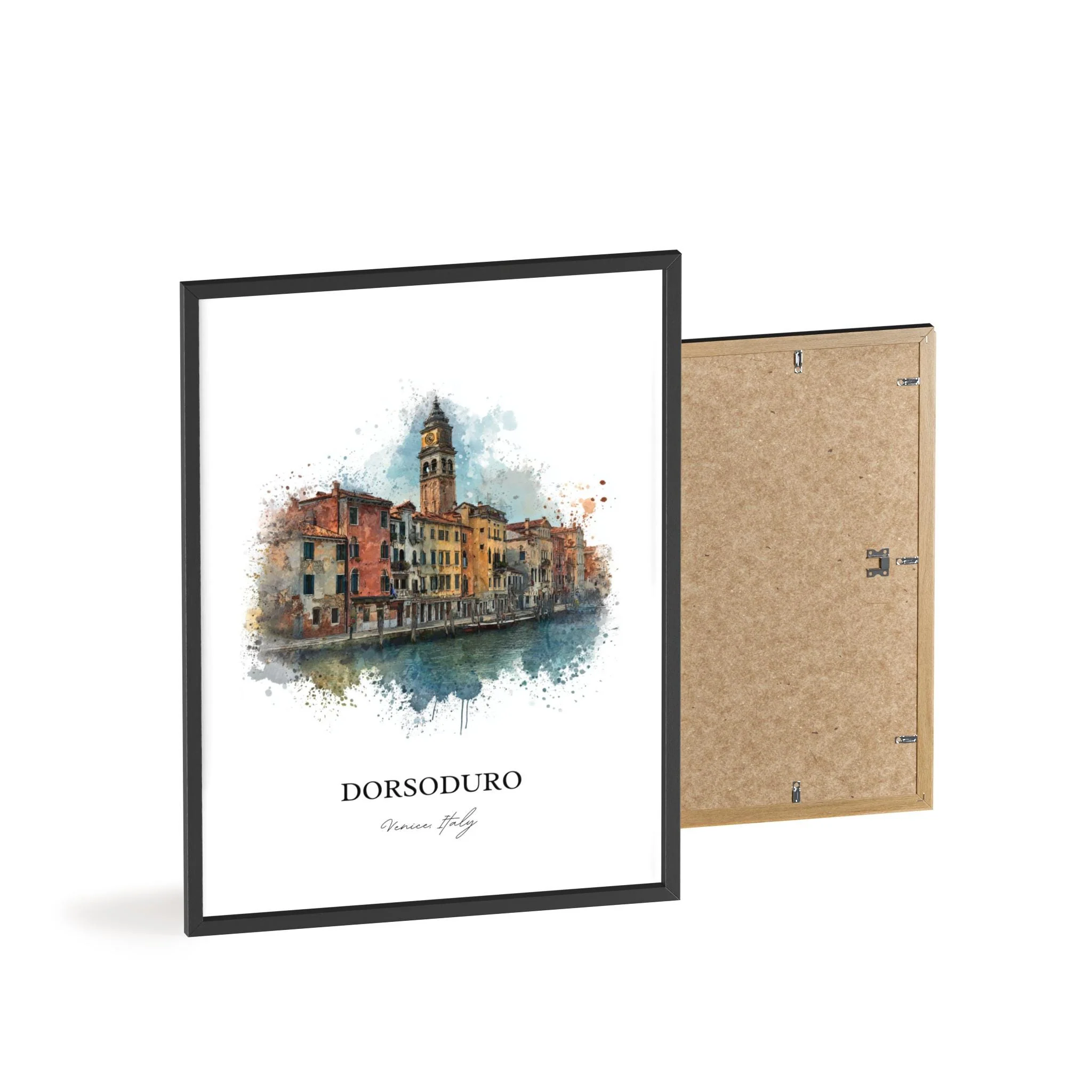 Dorsoduro, Venice Italy – Watercolor Art Print - Image 2