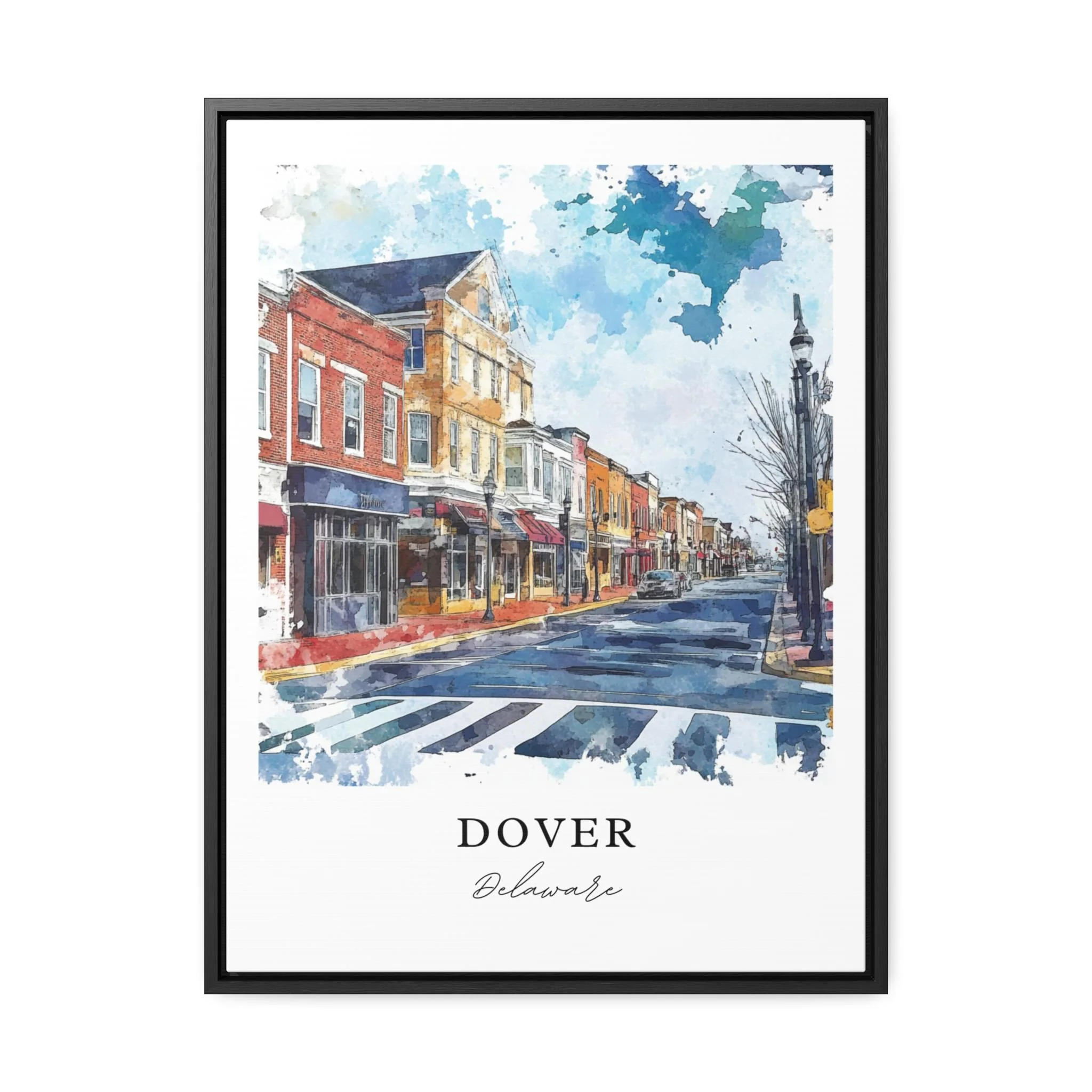 Dover, Delaware, Delaware – Watercolor Art Print - Image 5