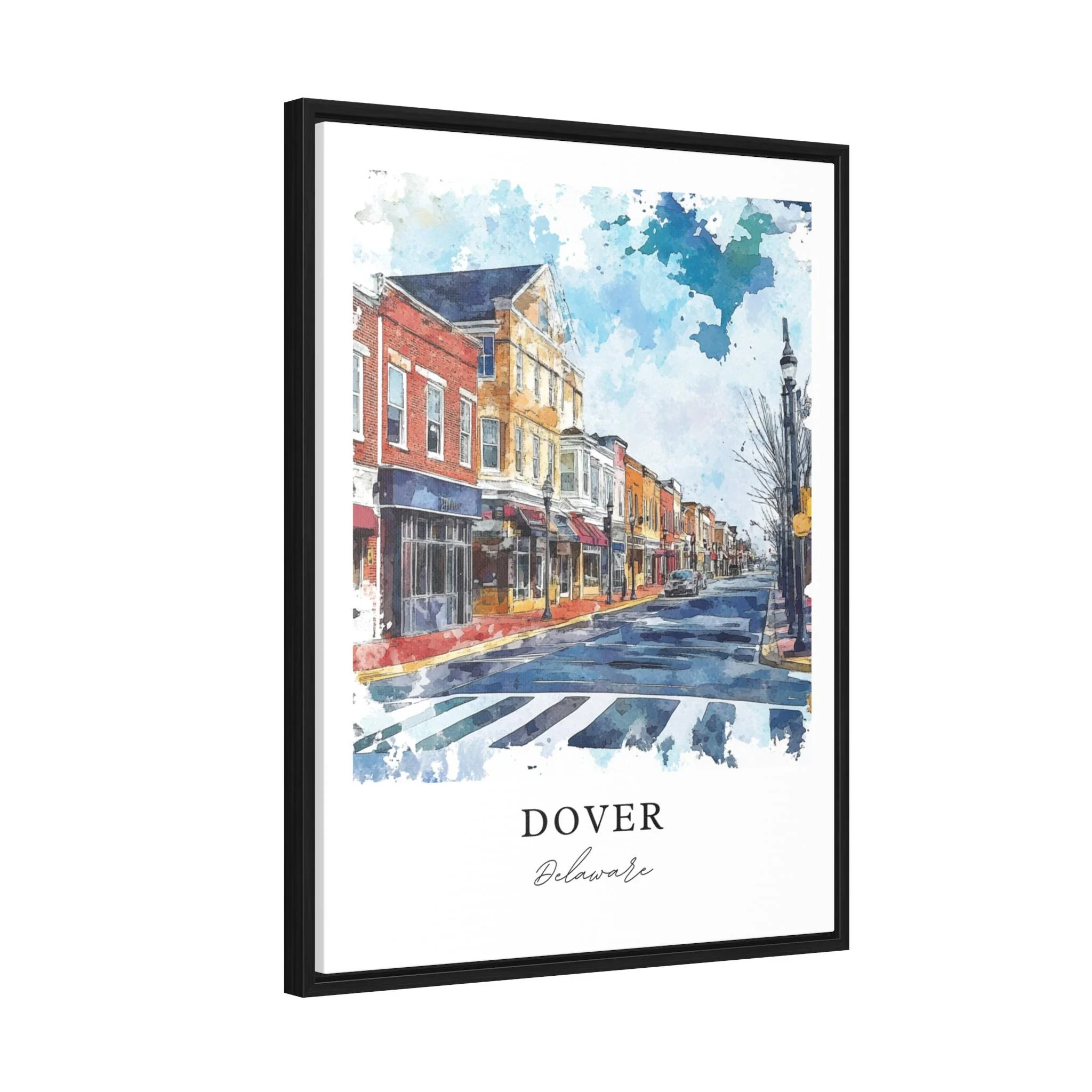 Dover, Delaware, USA – Watercolor Art Print - Image 6