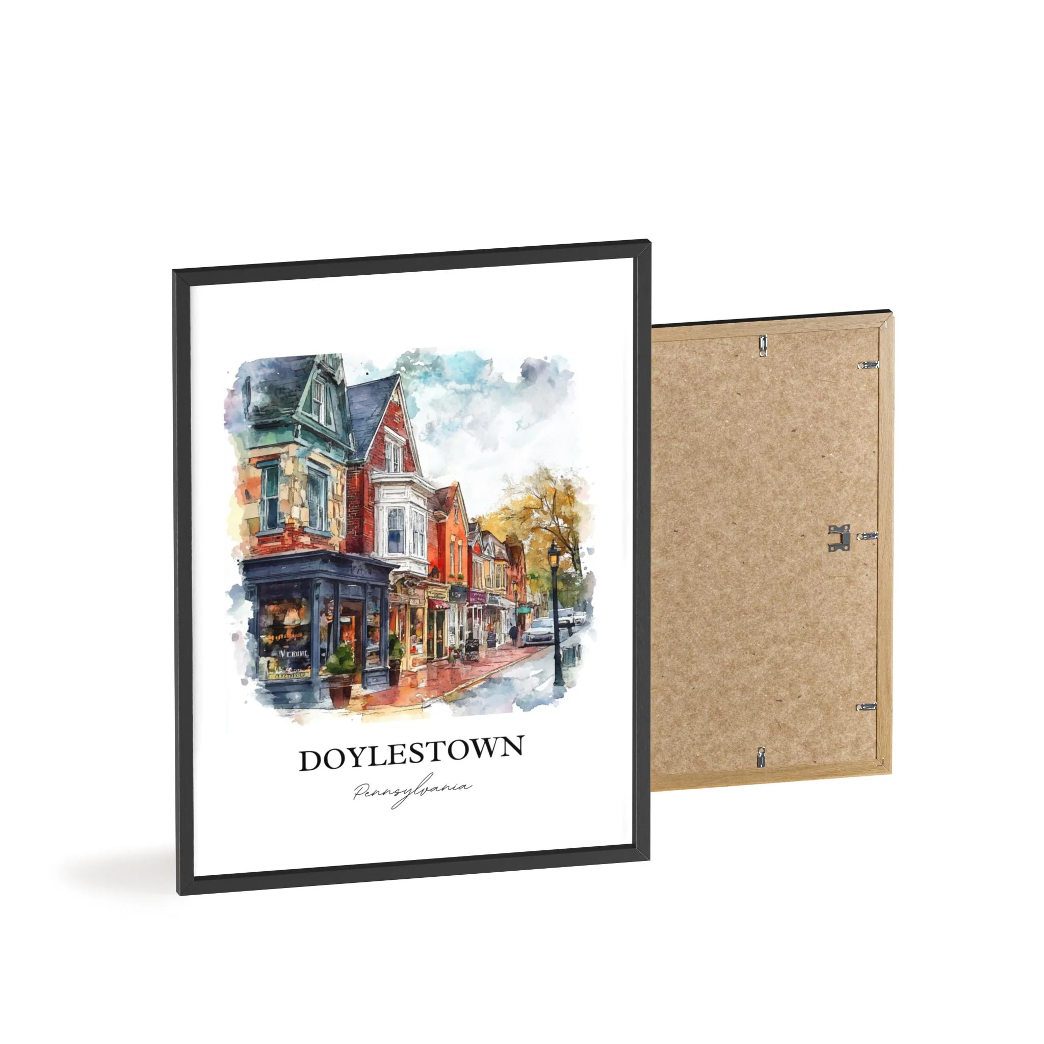 Doylestown, PA, USA – Watercolor Art Print - Image 7