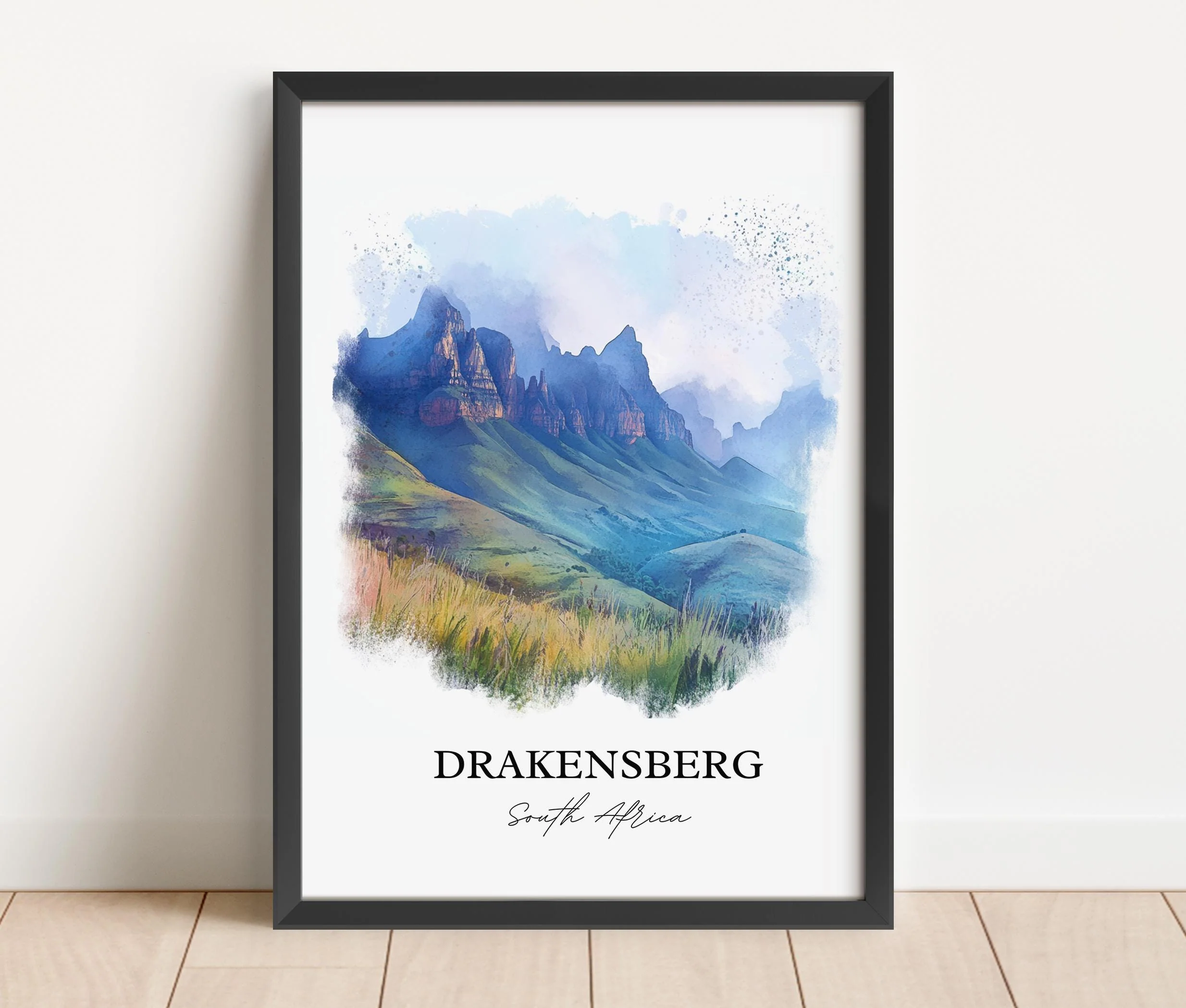 Drakensberg, South Africa – Watercolor Art Print - Image 4