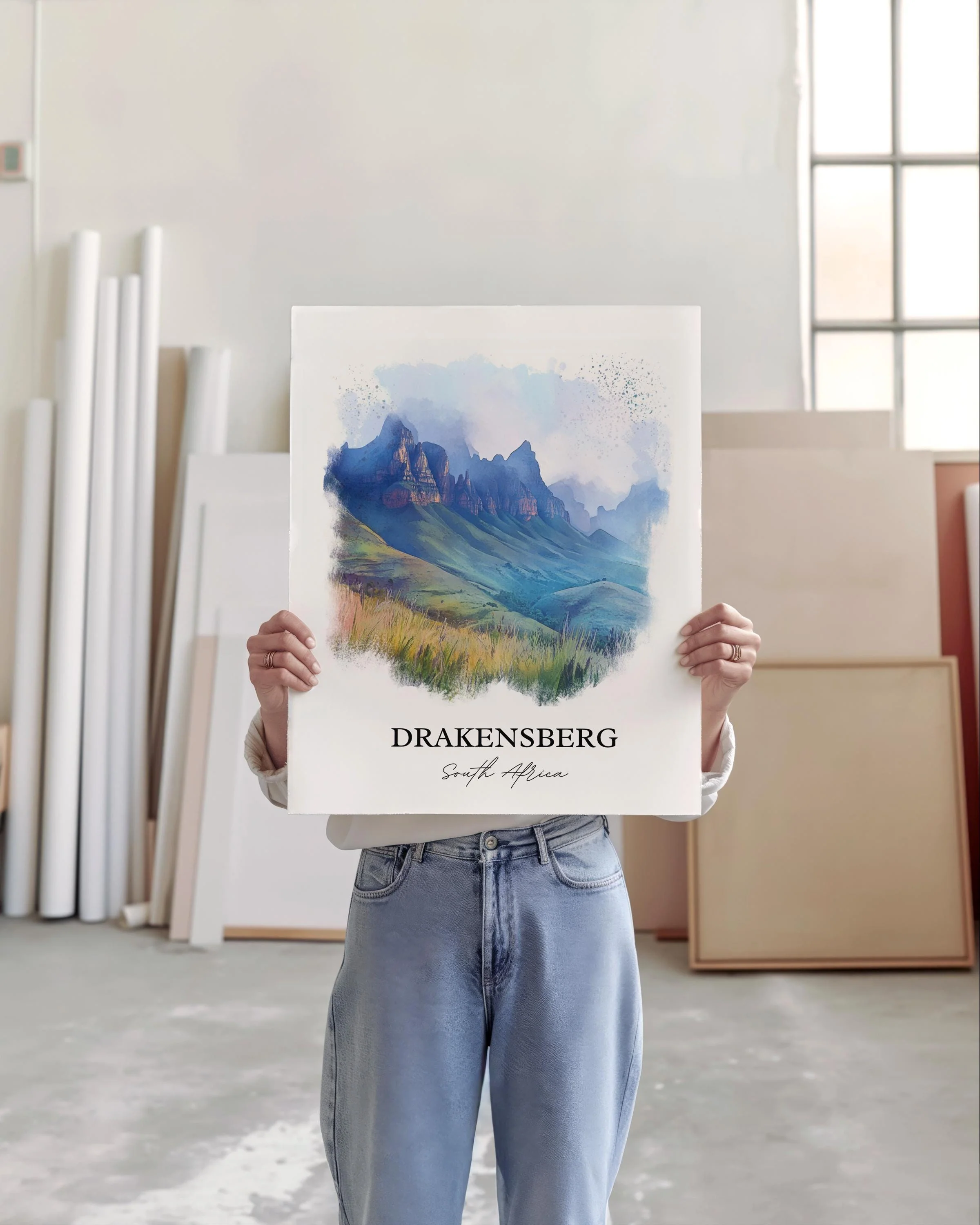 Drakensberg, South Africa – Watercolor Art Print - Image 5